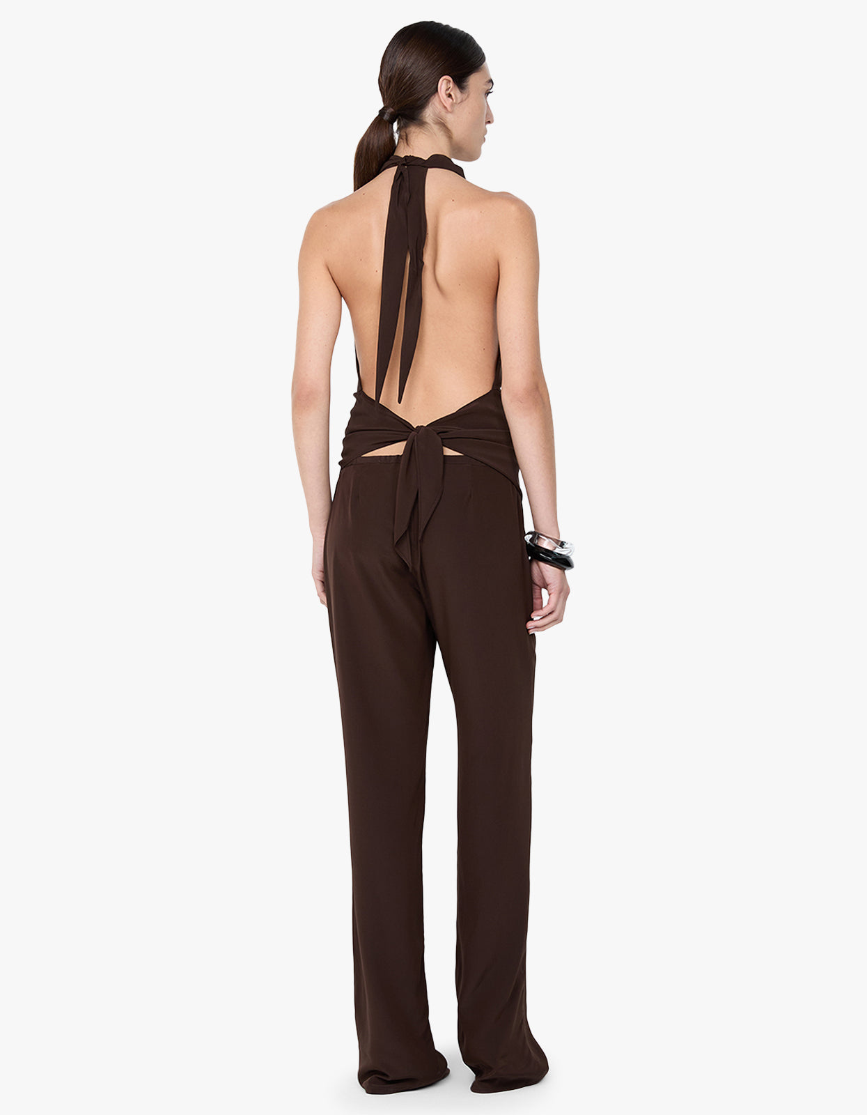 Lucie Halter Top - Dark Chocolate