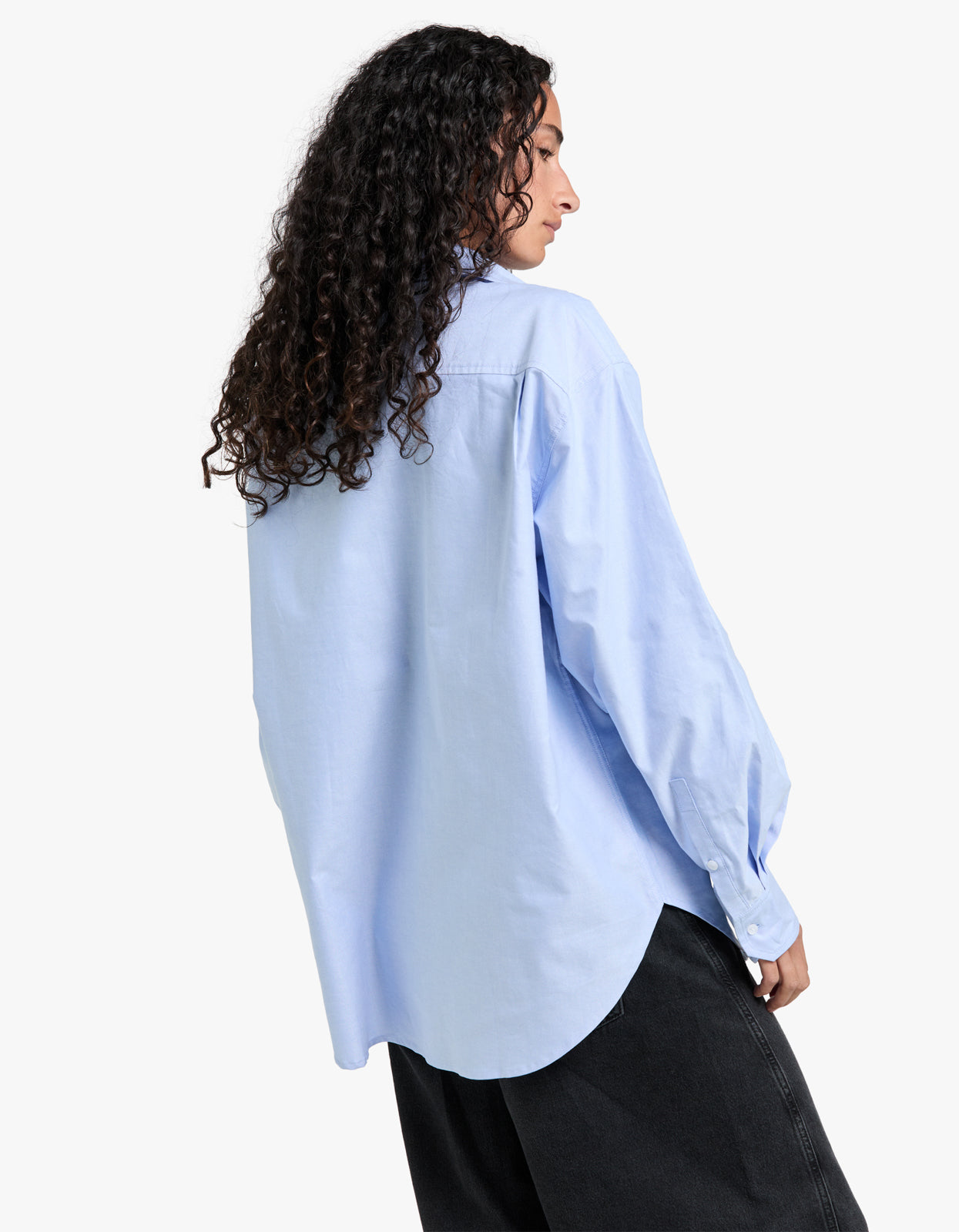 Tia Oversized Shirt - Sky Blue