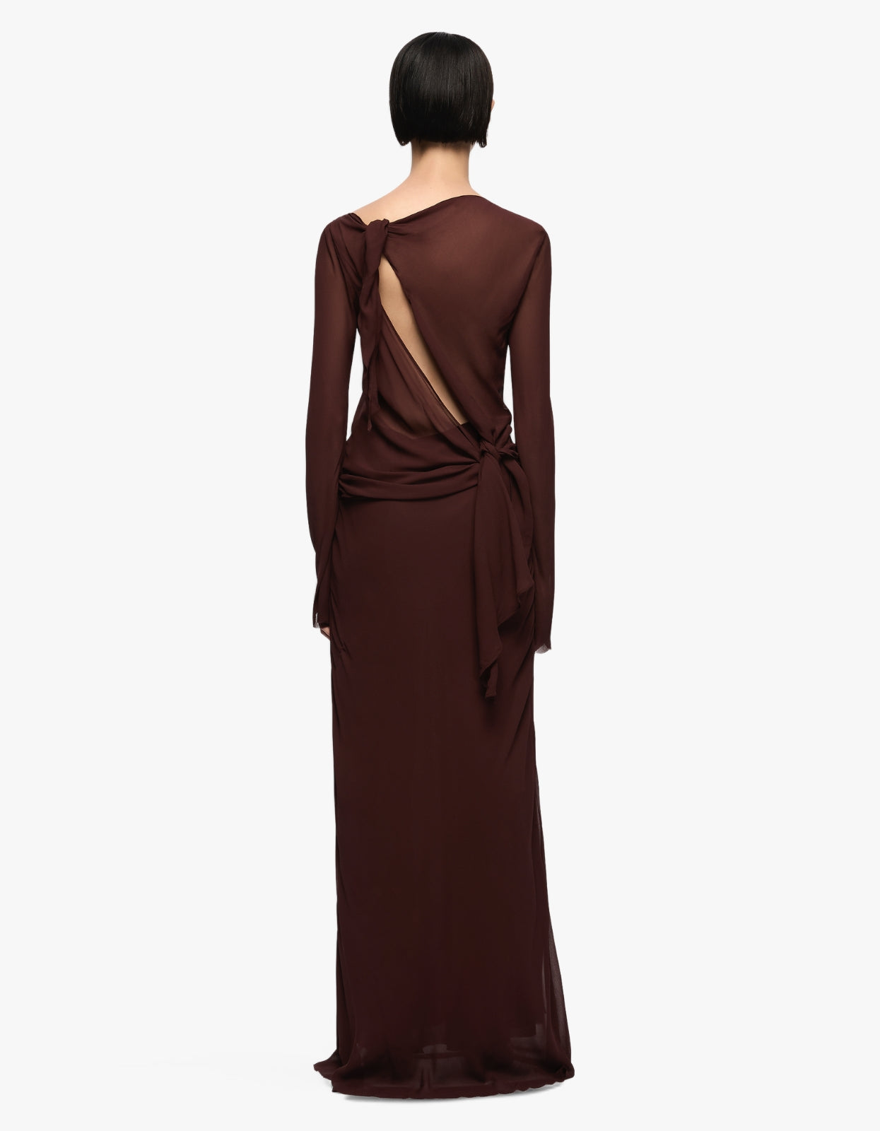 Amanda L/S Maxi Dress - Raisin