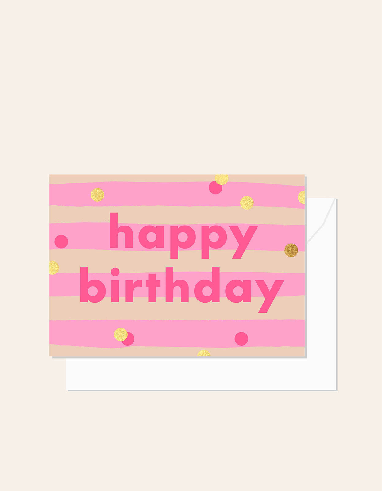 Birthday Confetti Card - Pink