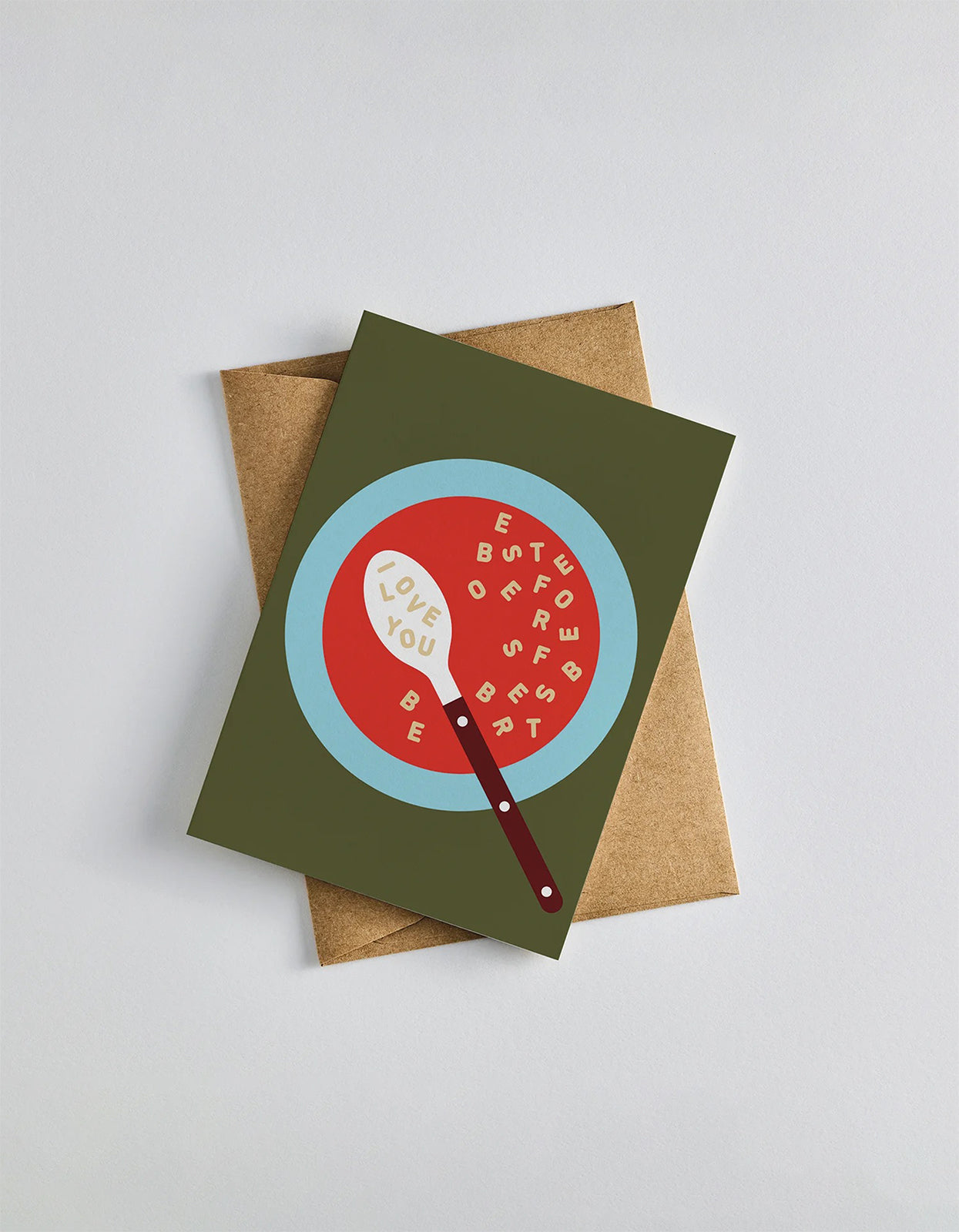 I Love You Tomato Soup Card - Green