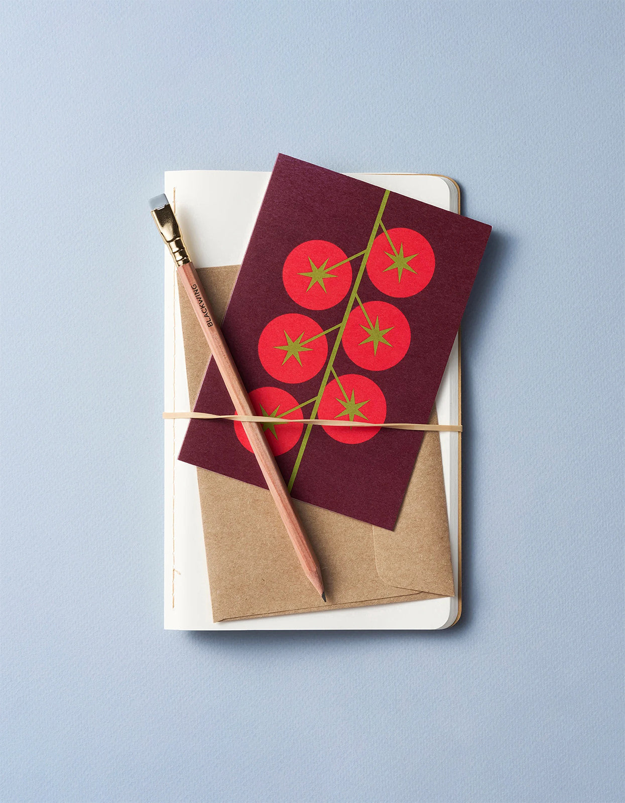 Vine Tomatoes Card - Red