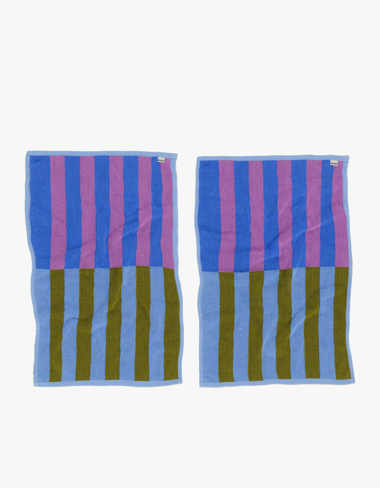 Hand Towel Set Of 2 - Cabana Stripe Mix
