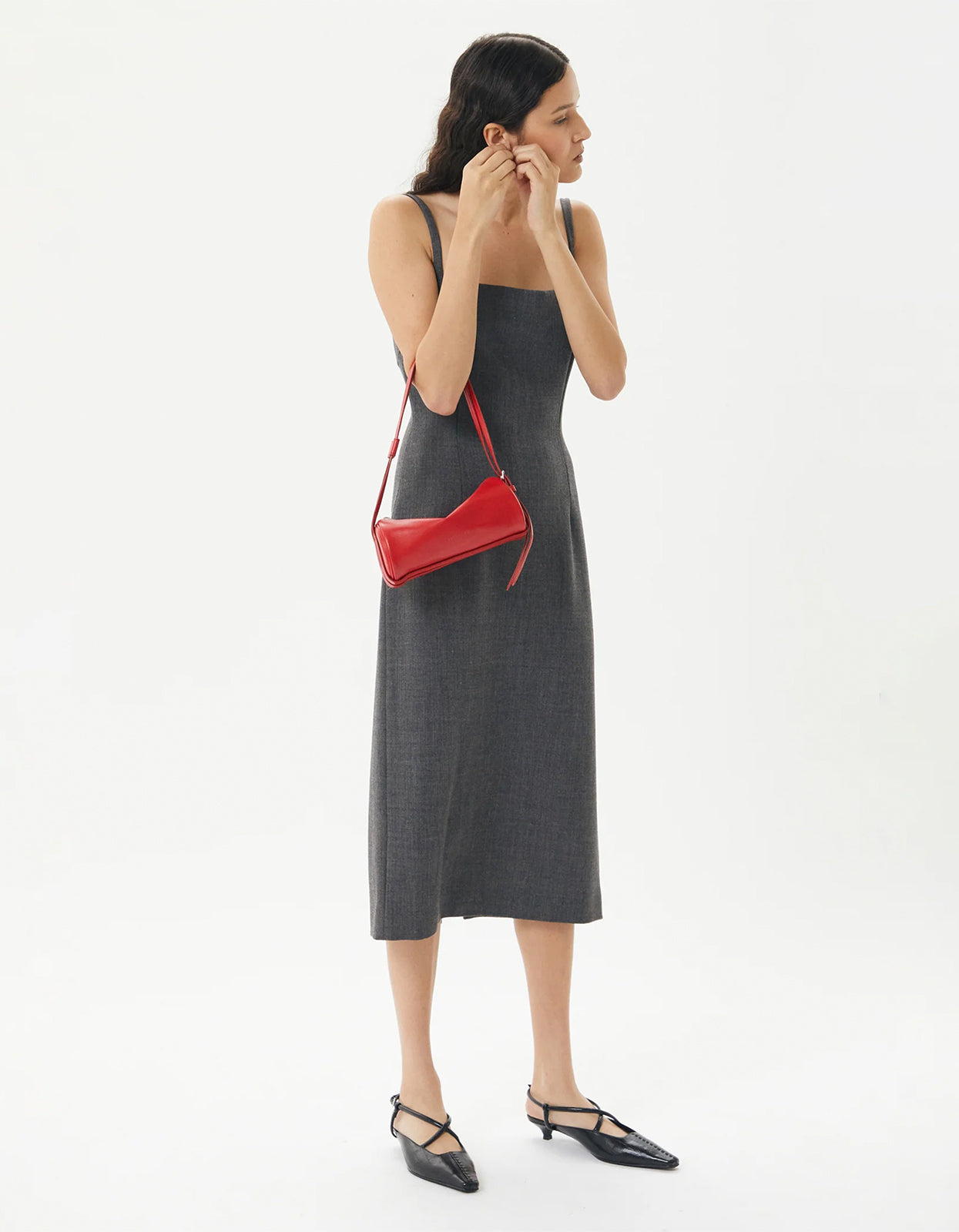 Brooke Mini Barrel Bag - Crimson