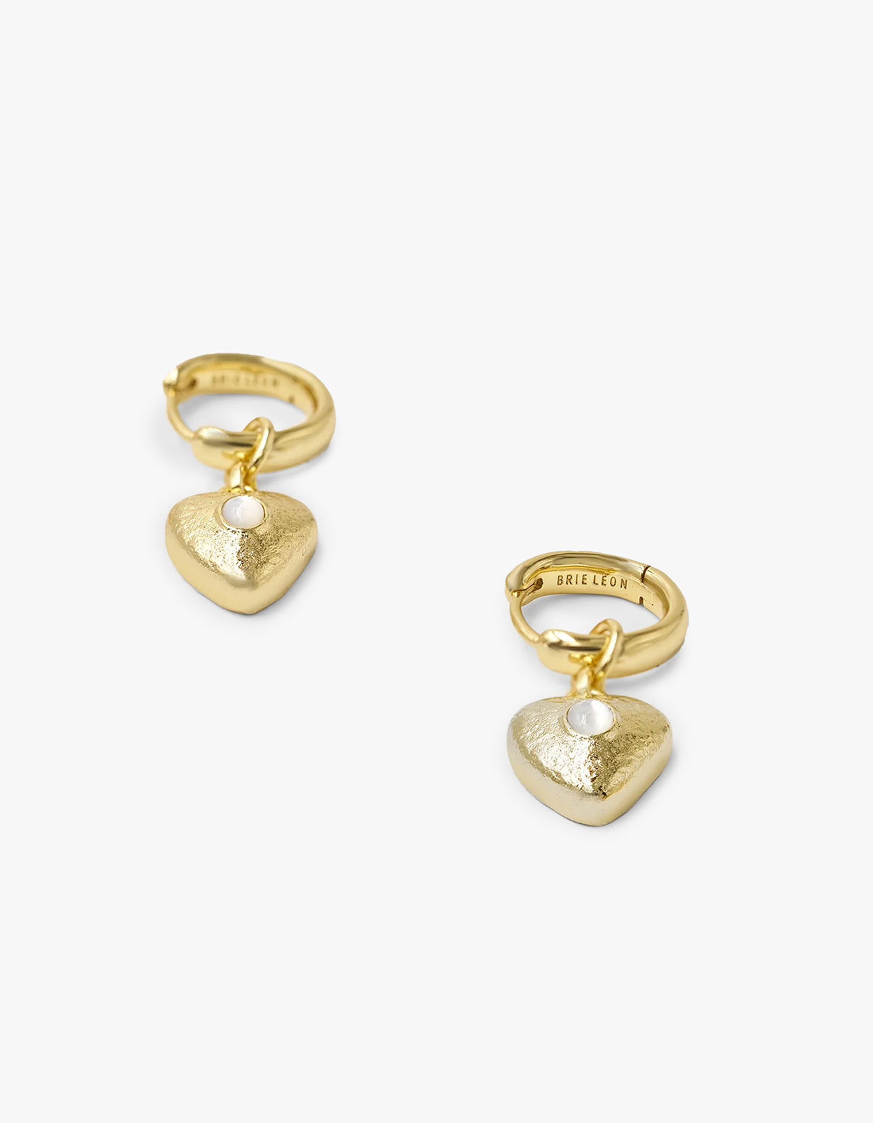 Pearl Locket Earrings - Gold