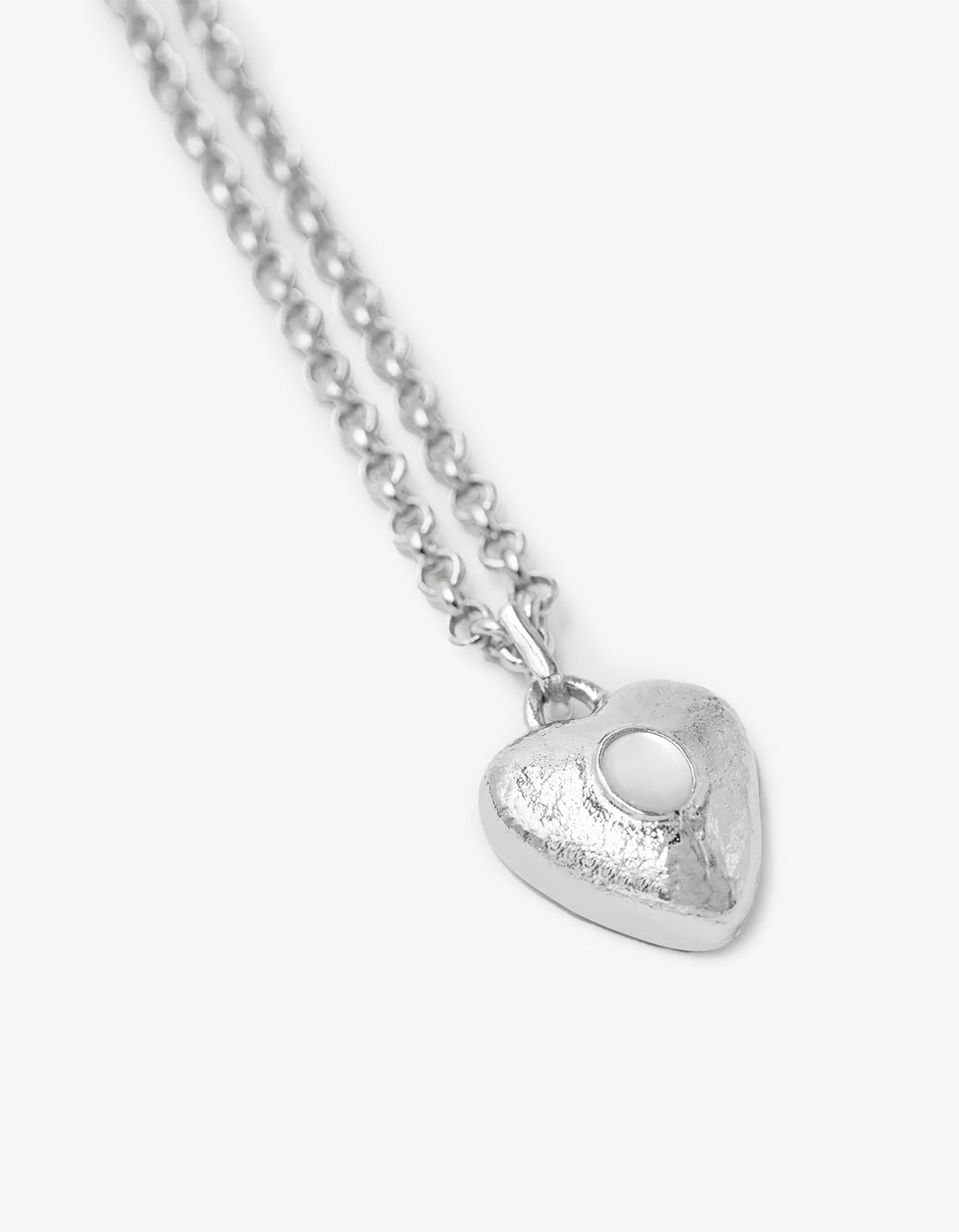 Pearl Locket Necklace - Silver