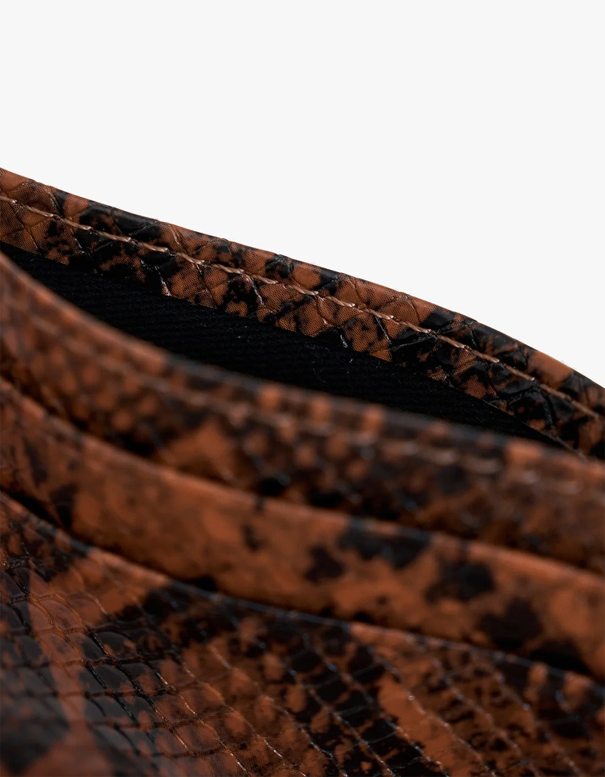 Adie Card Sleeve - Brunette Python