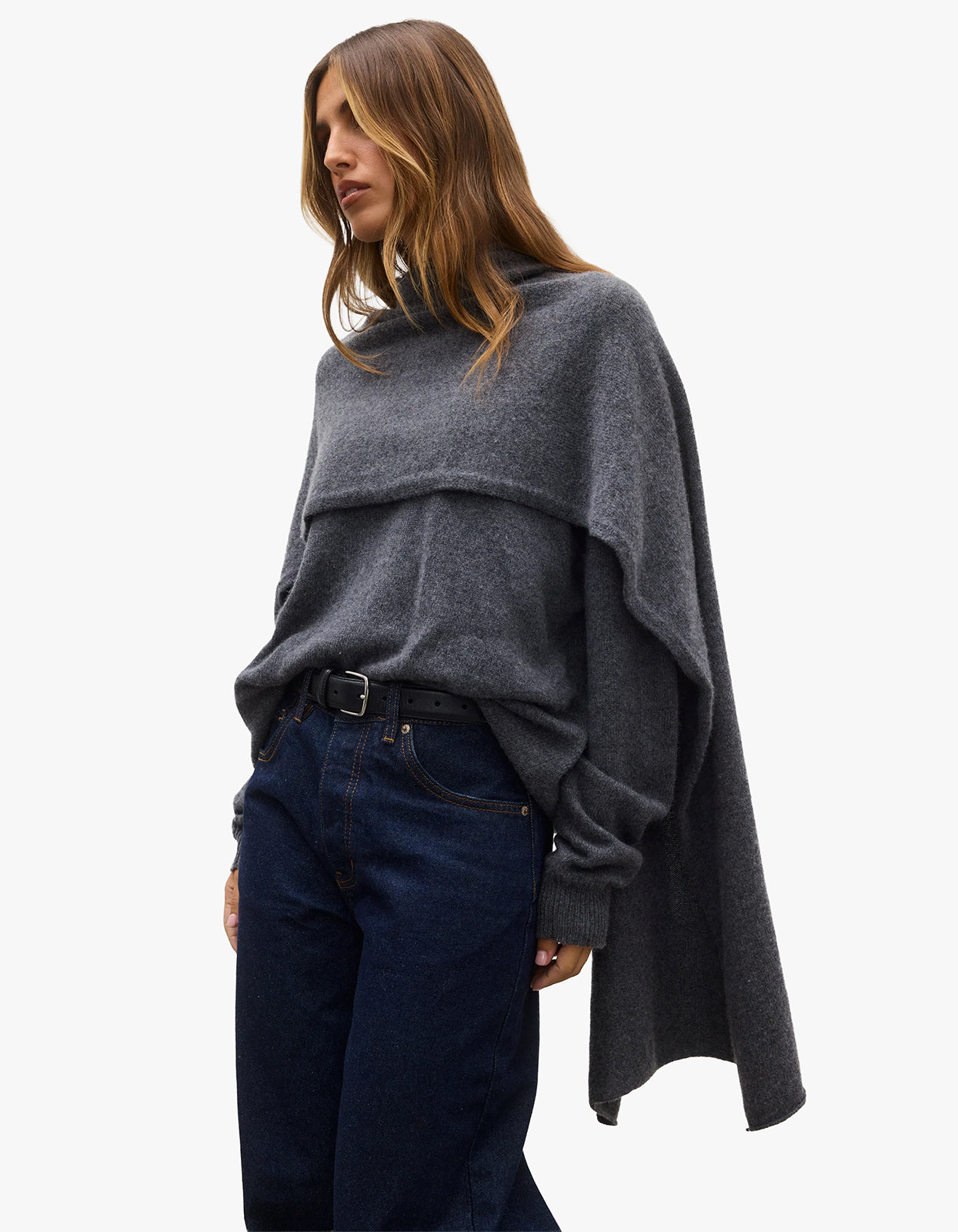 Soba Scarf - Dark Heather Grey