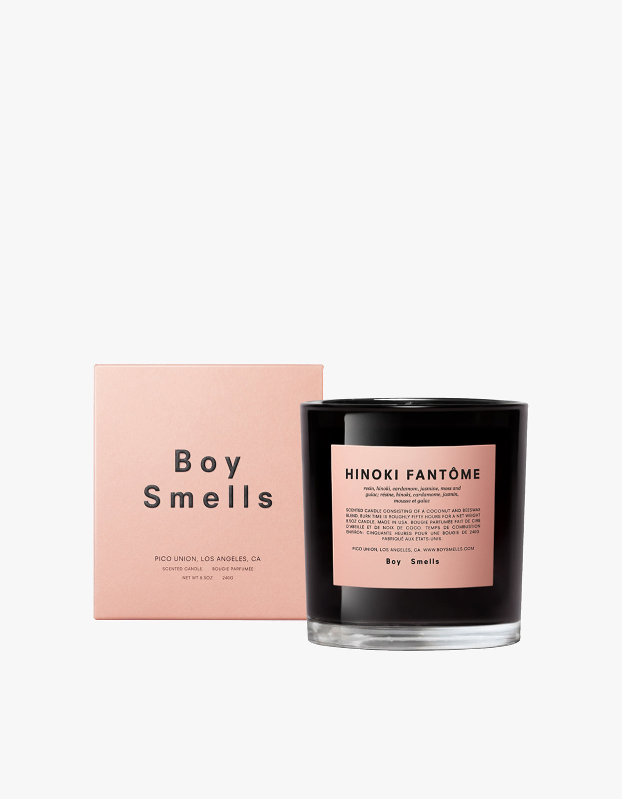 Hinoki Fantome Standard Candle - Black