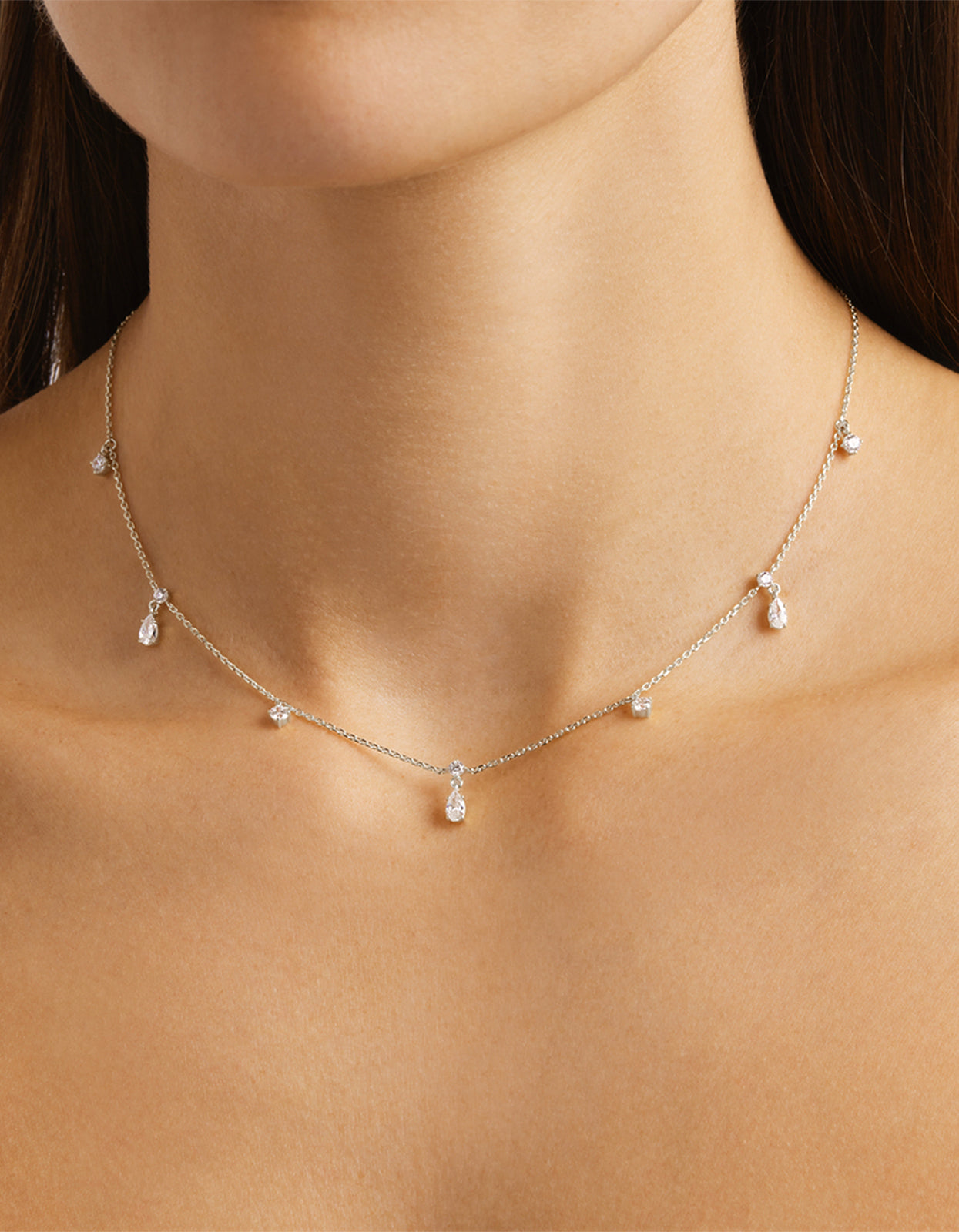 No Rain, No Flowers Choker - Sterling Silver