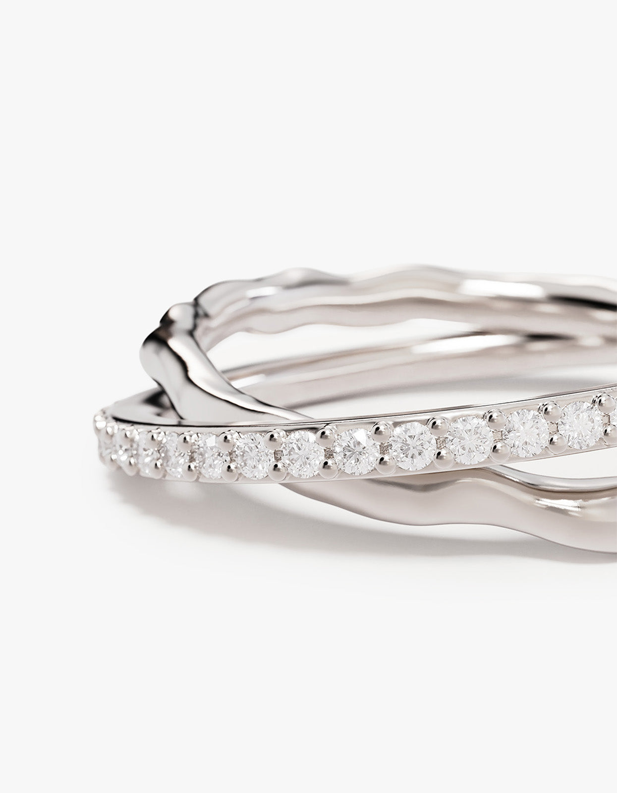 Entwined Hearts Ring - Sterling Silver