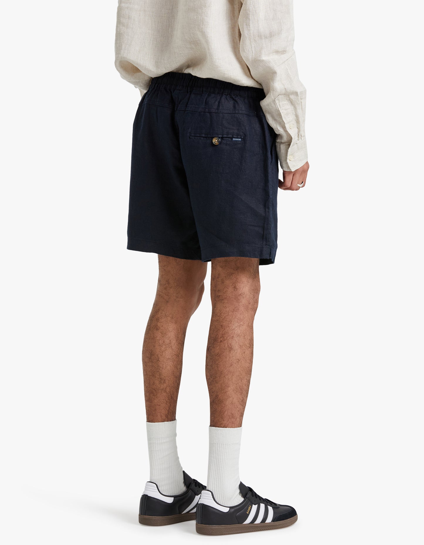 Riviera Linen Short - Navy