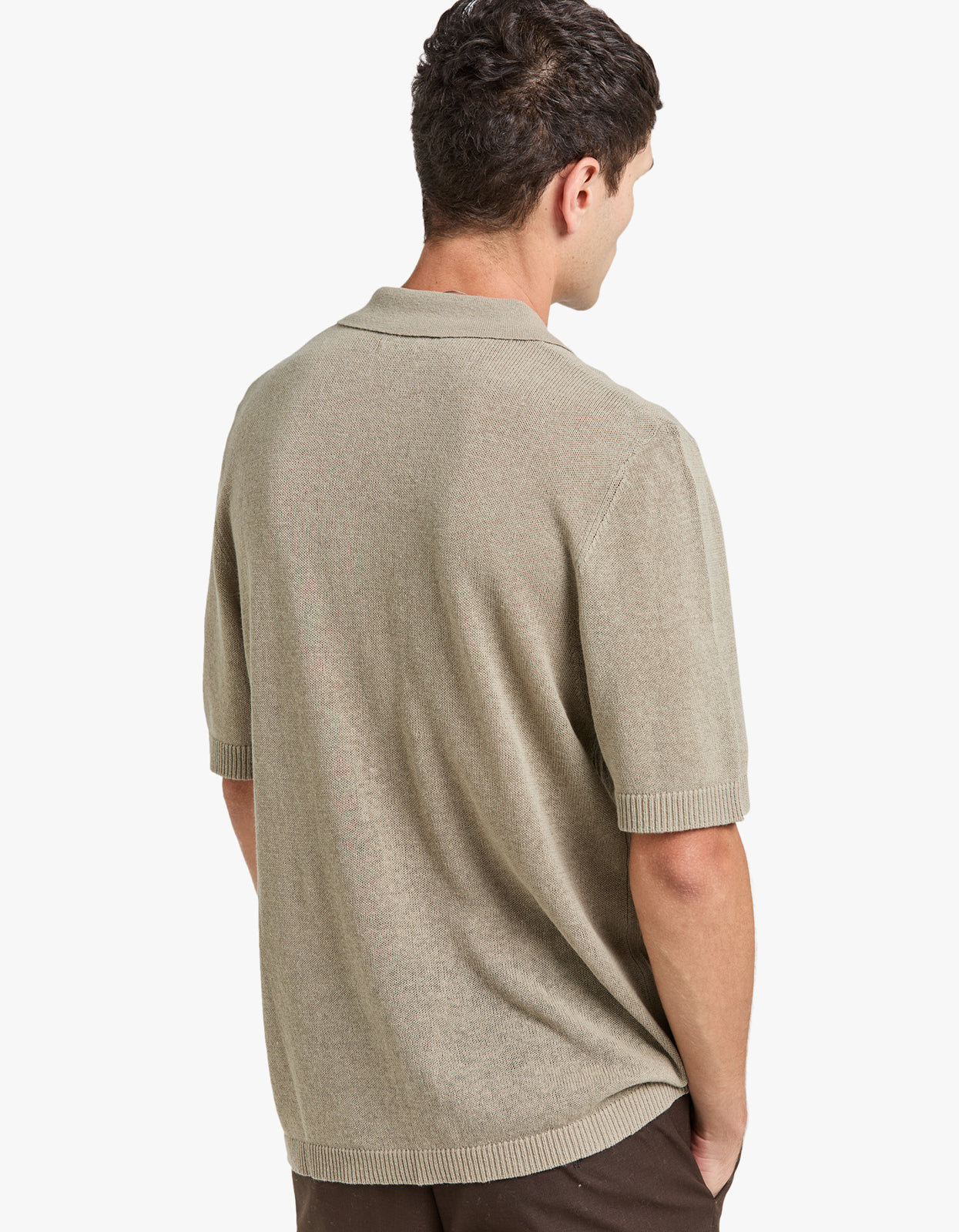 Gatsby Knit Polo - Desert Sage