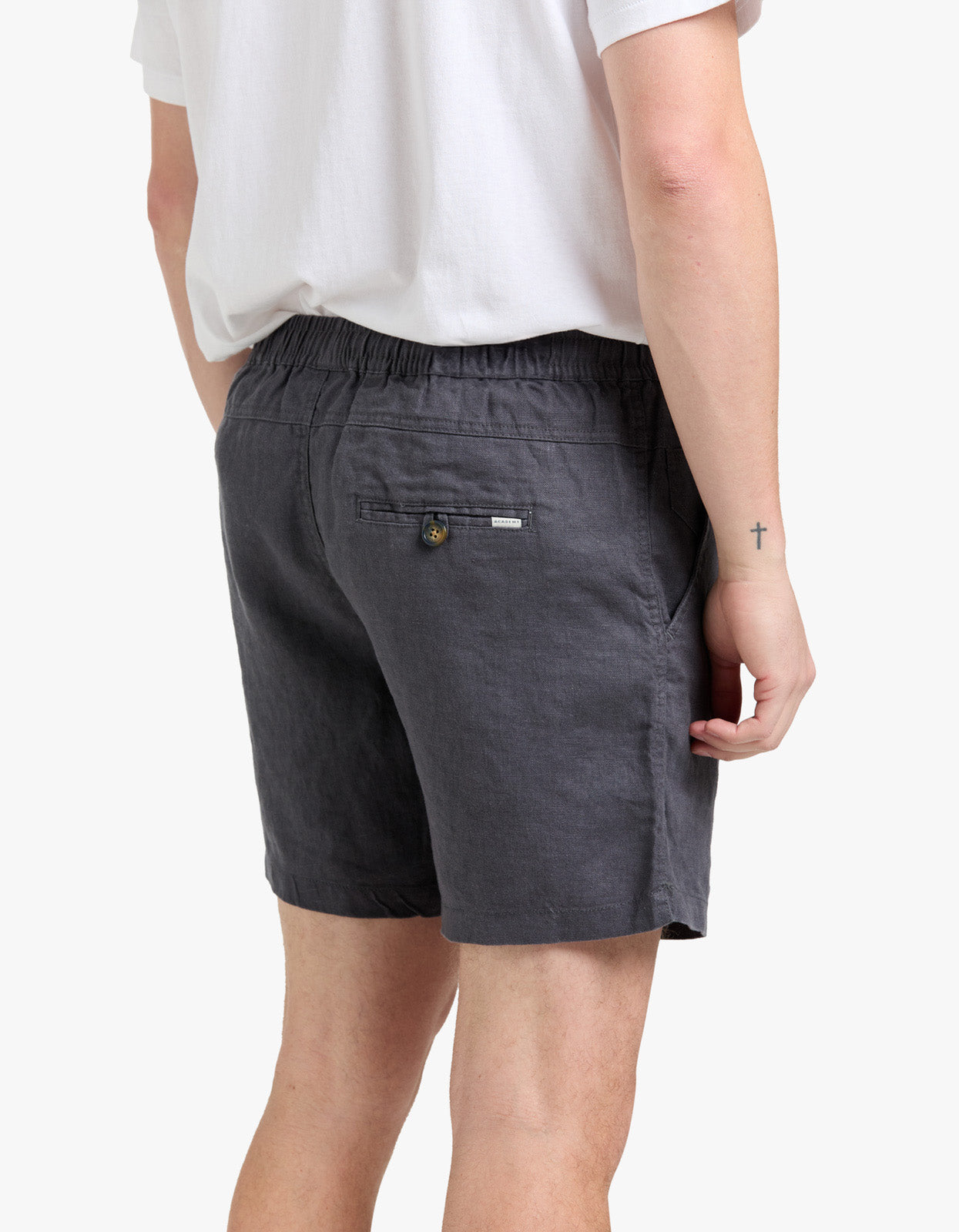 Riviera Linen Short - Charcoal