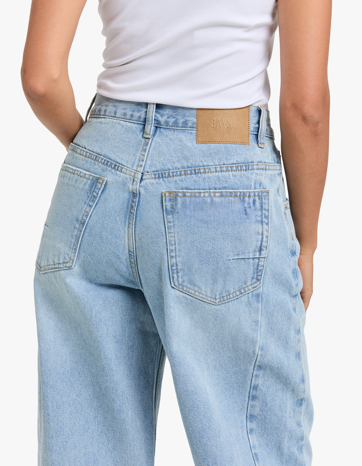 Palace Folded Waist Jean - Sunday Blue