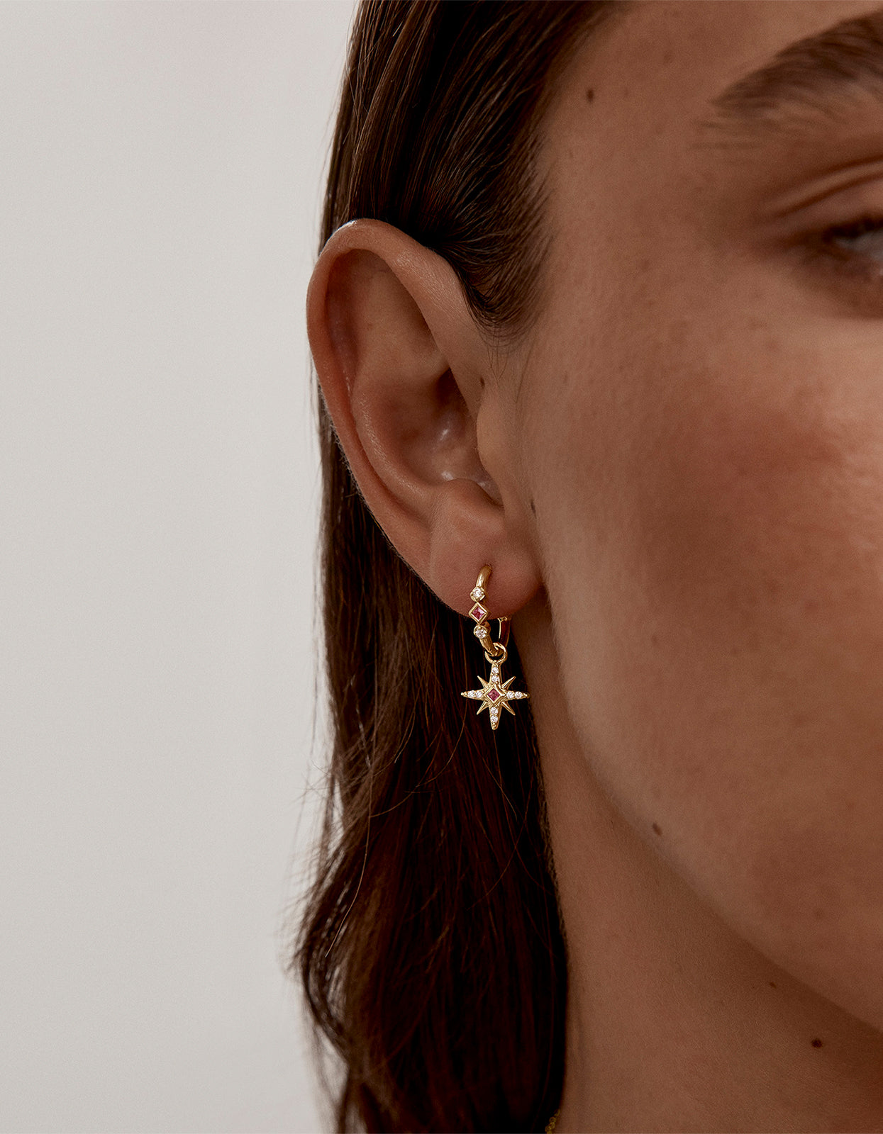 Starry Night Hoops - 18K Gold Vermeil