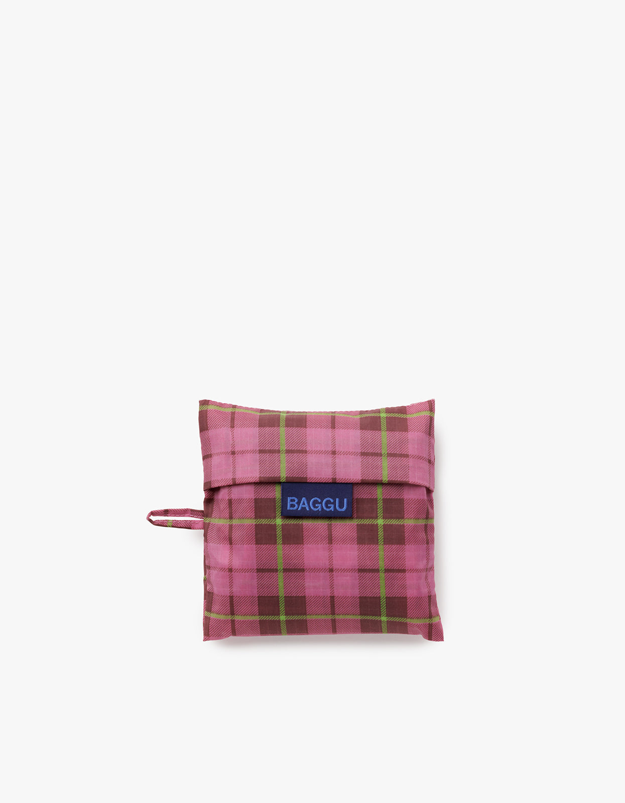 Standard Baggu - Azalea Pink Tartan