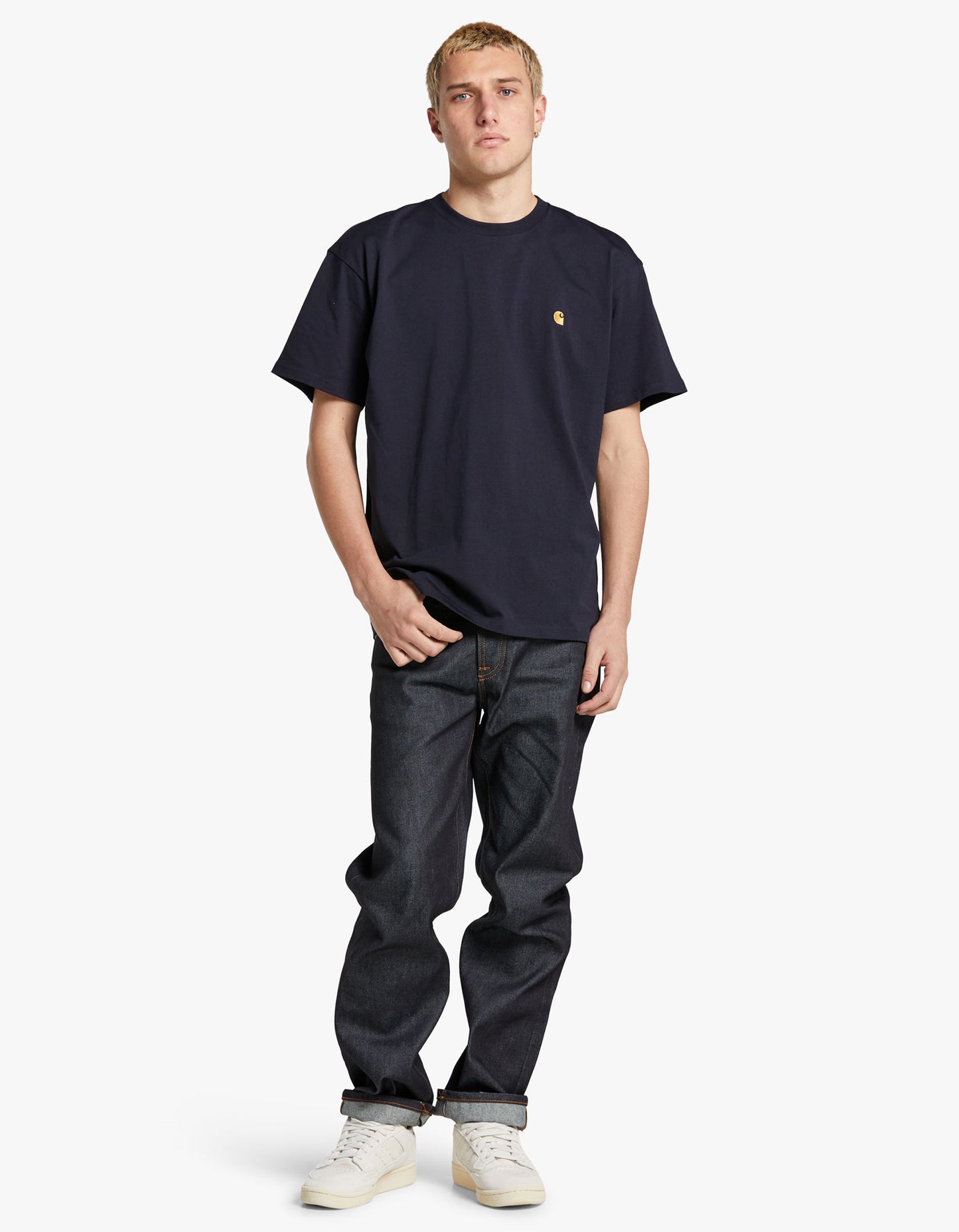 S/S Chase T Shirt - Dark Navy/Gold