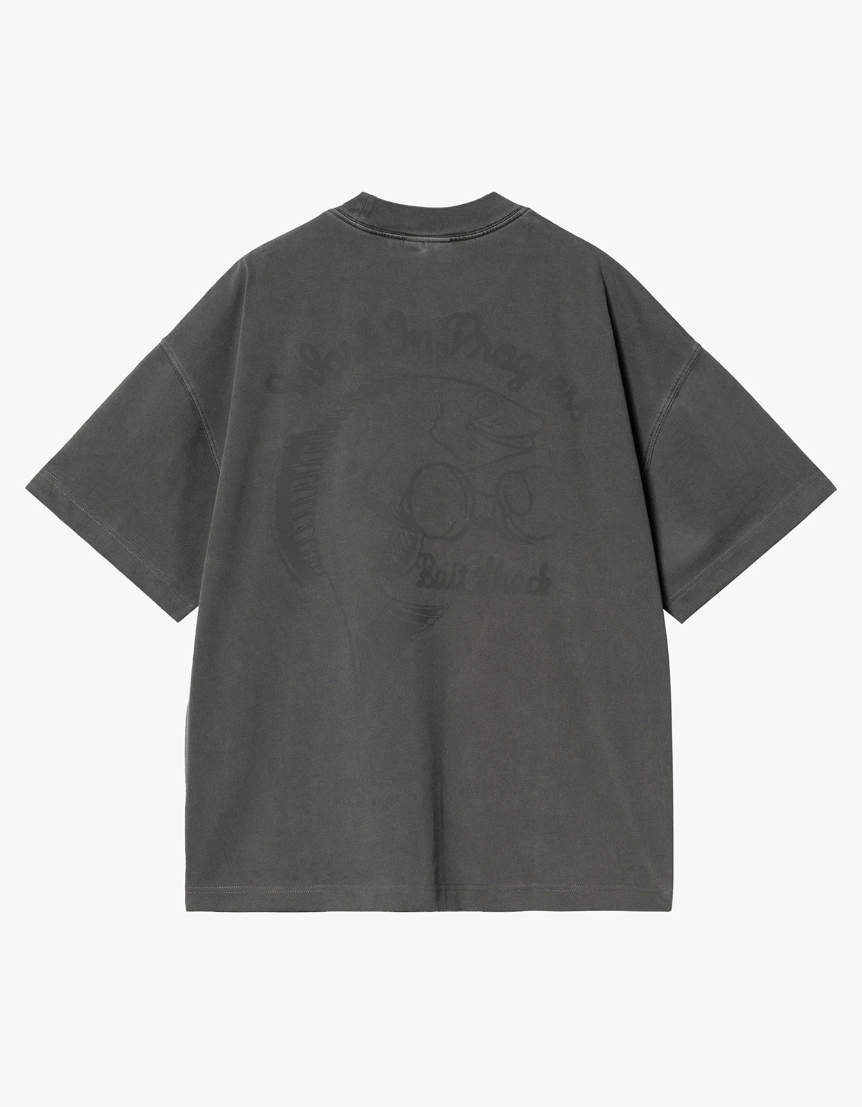 S/S Bait Shack T Shirt - Black Garment Dyed