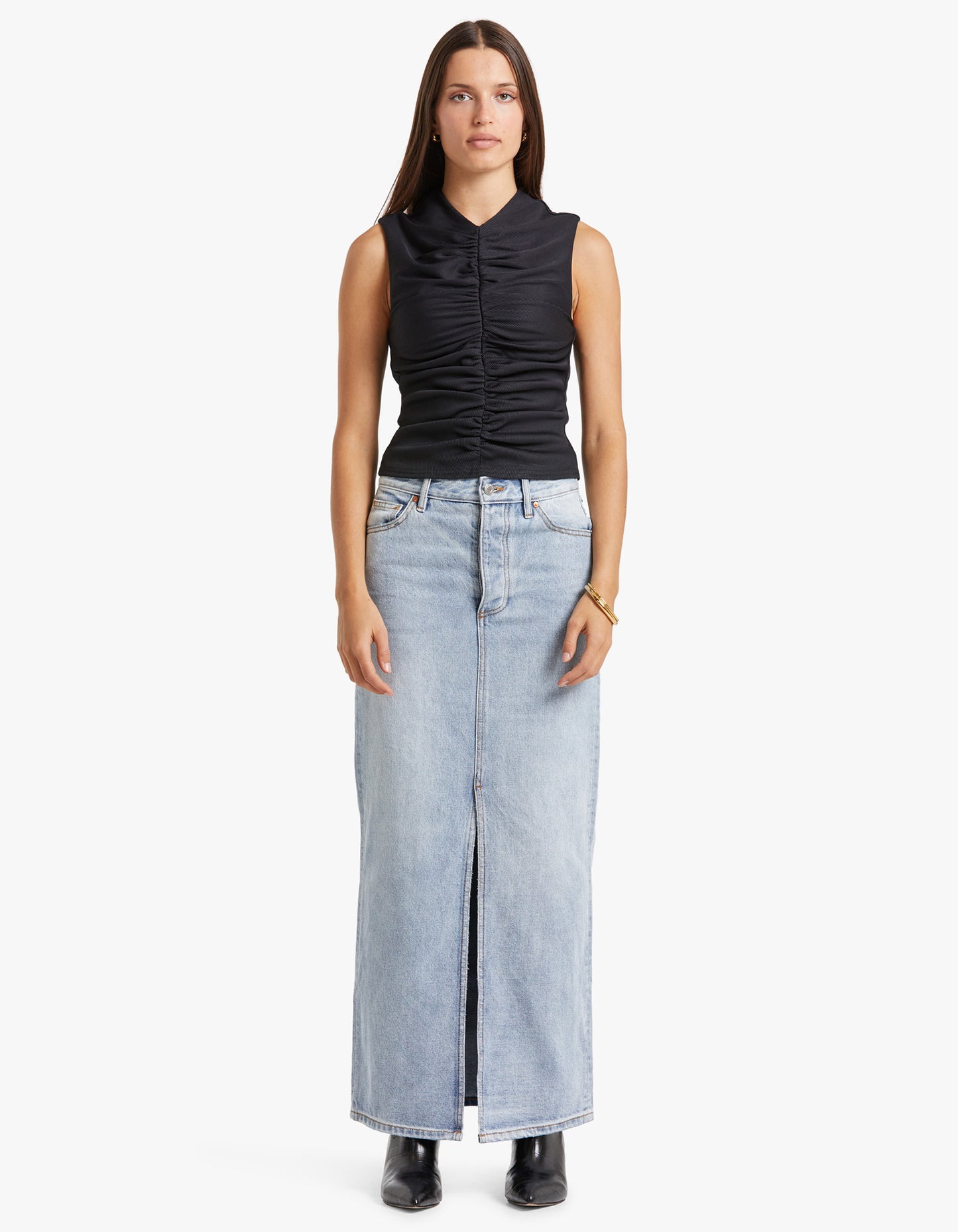 Phoebe Maxi Skirt - Washed Blue L60