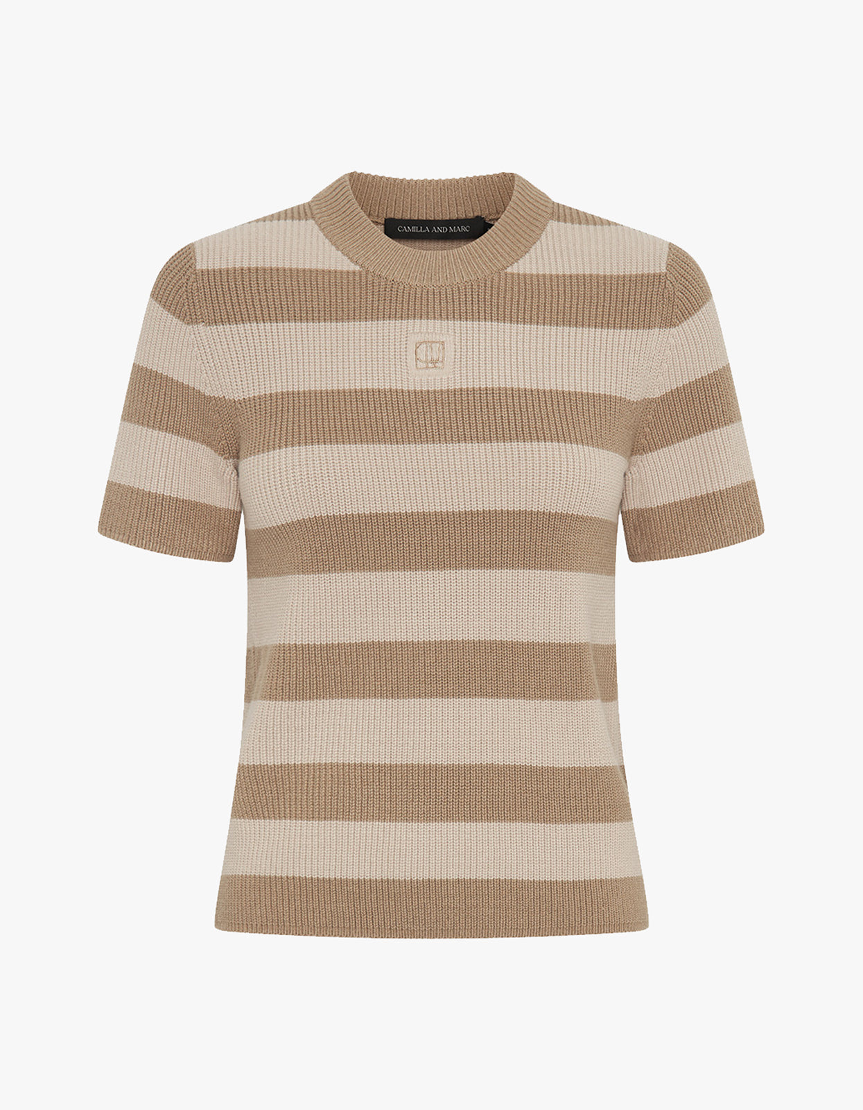 Umi Knit T-Shirt - Tan Cream