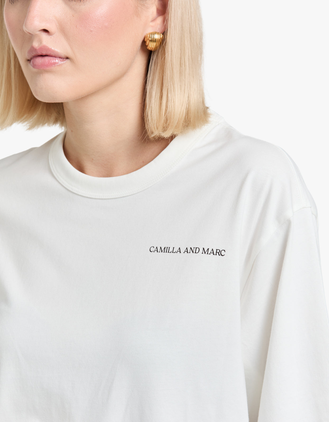 Zinnia Tee - Soft White