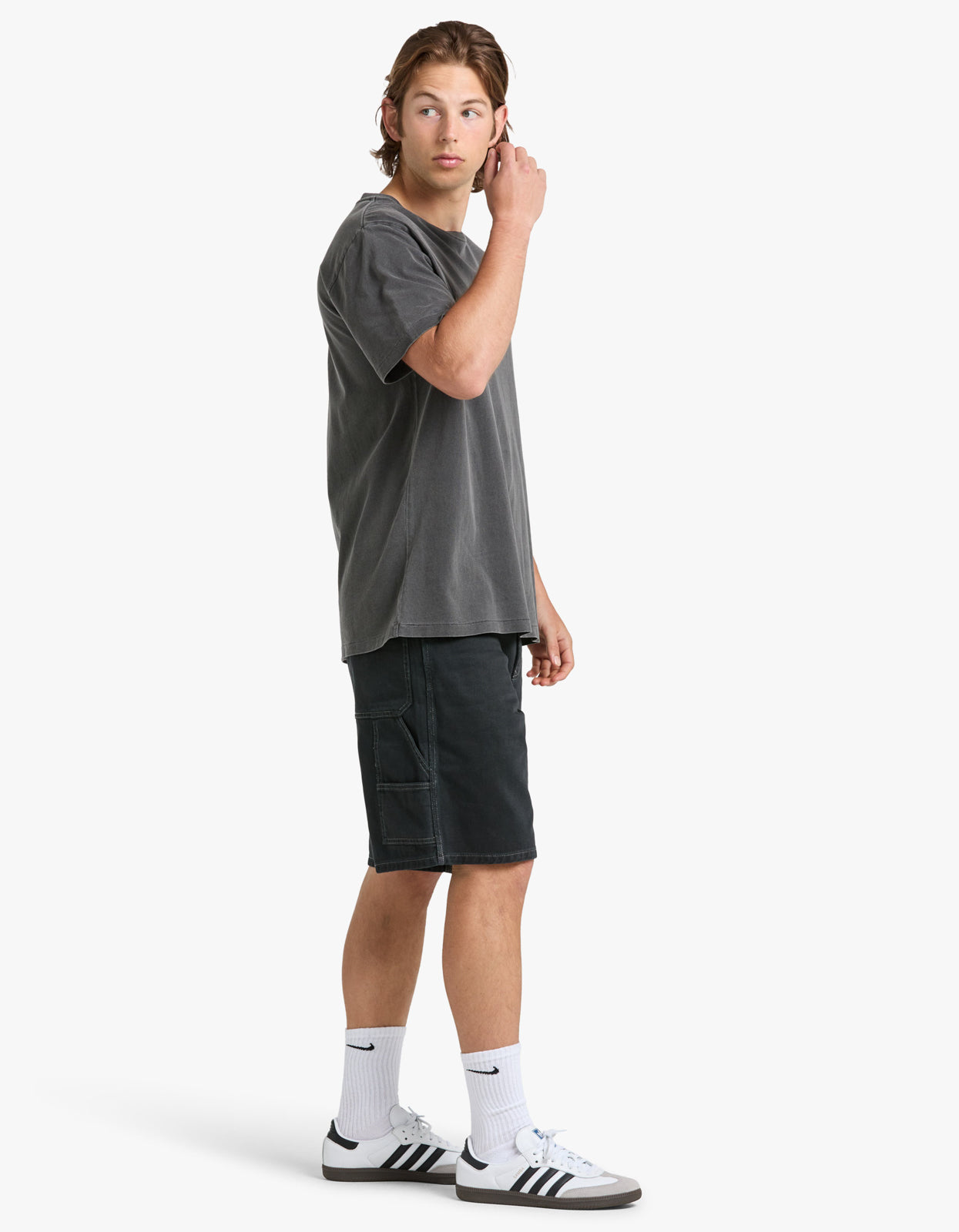 Mens Carpenter Shorts - Vintage Black