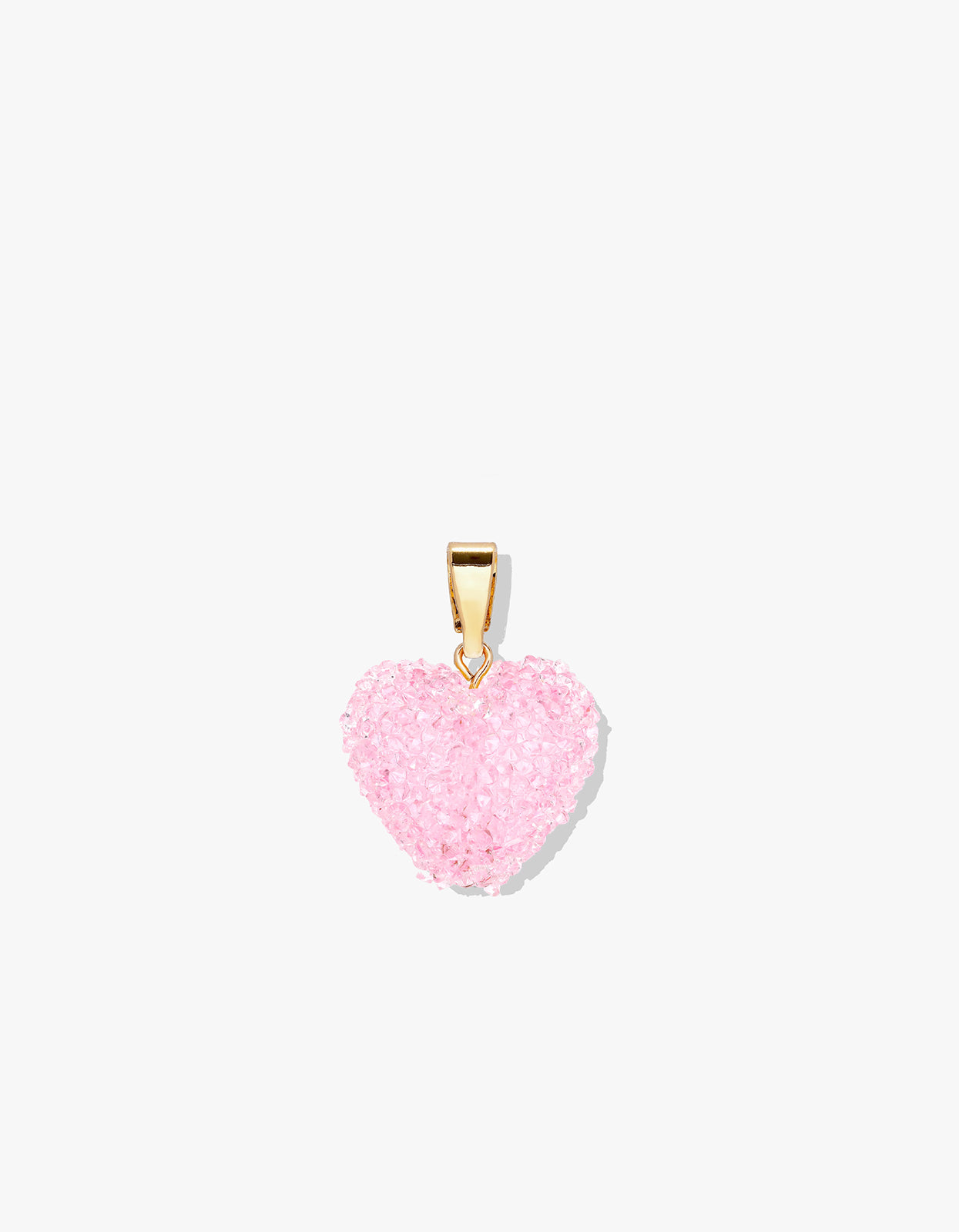 Jelly Heart Pendant - Baby Pink