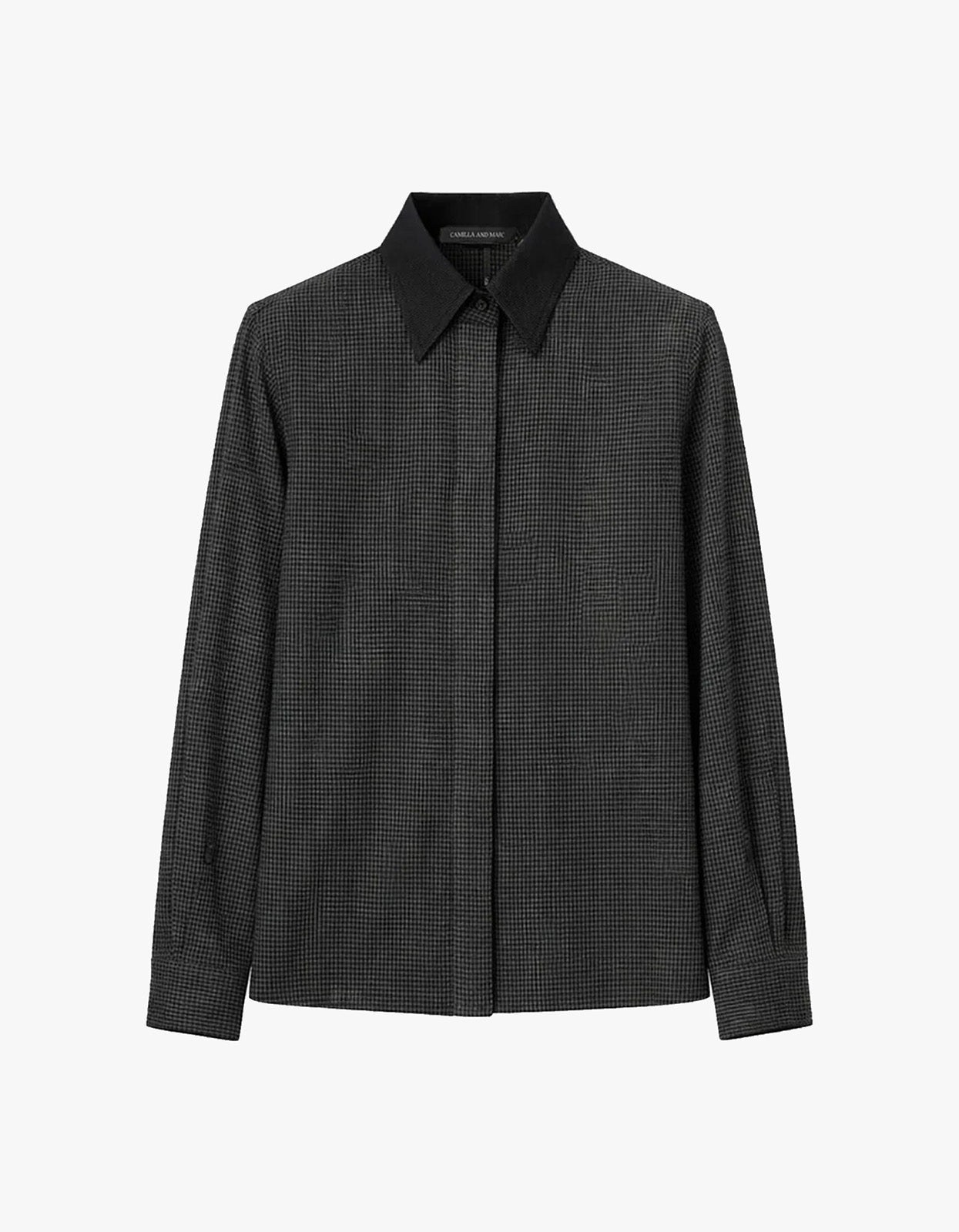 Genre Gingham Shirt - Steel