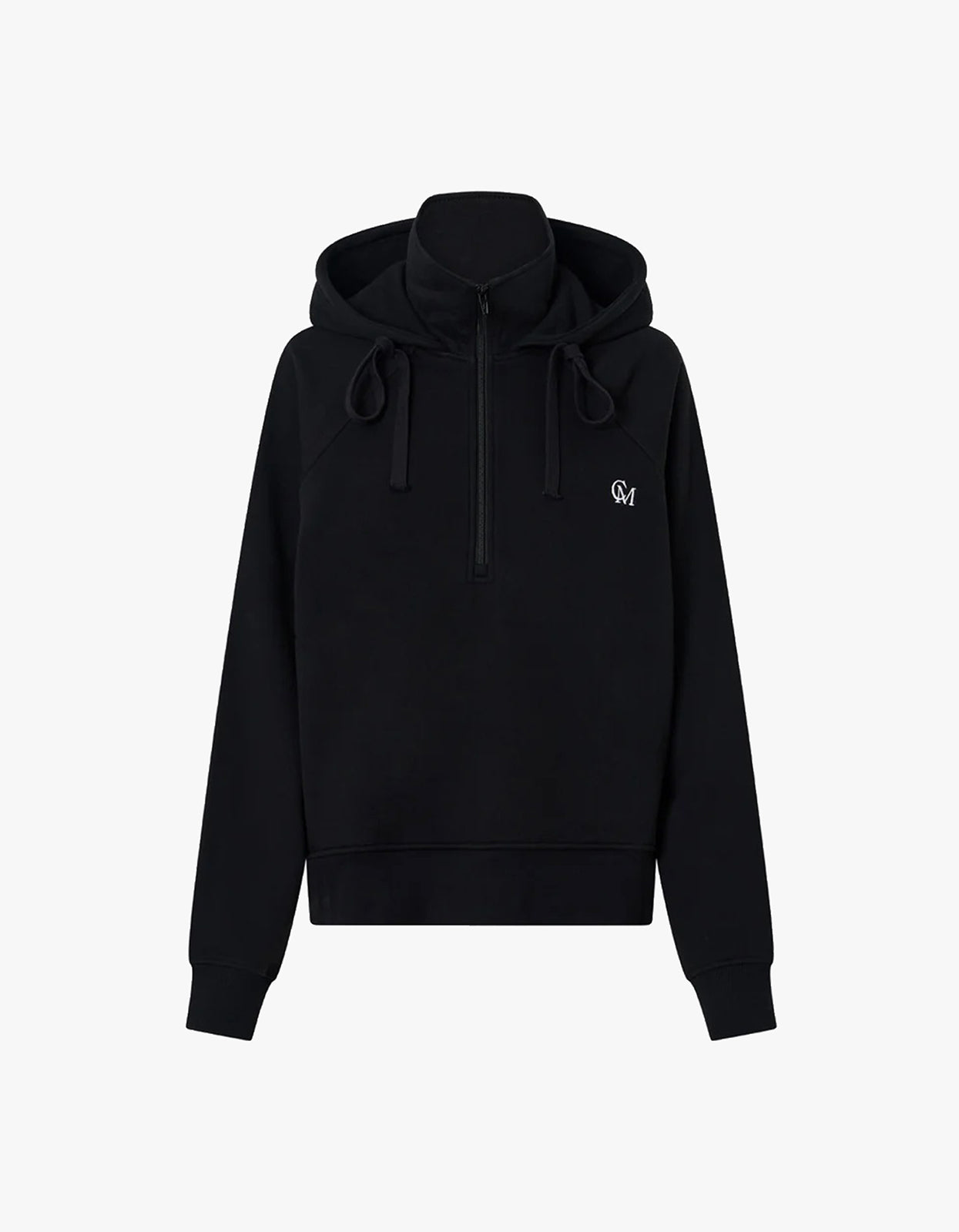Lyra Emb Hoodie - Black/White