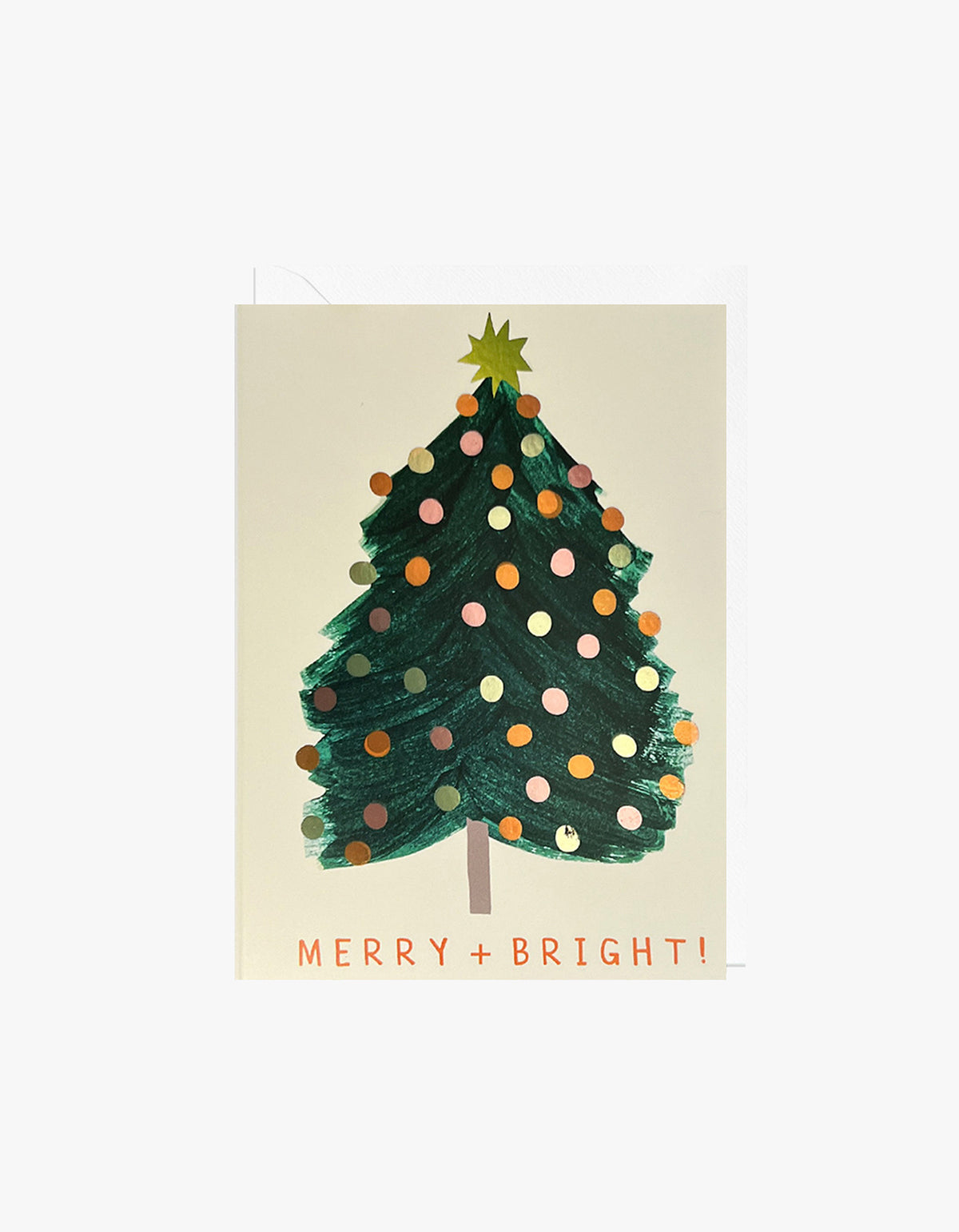 Merry And Bright Card - Green