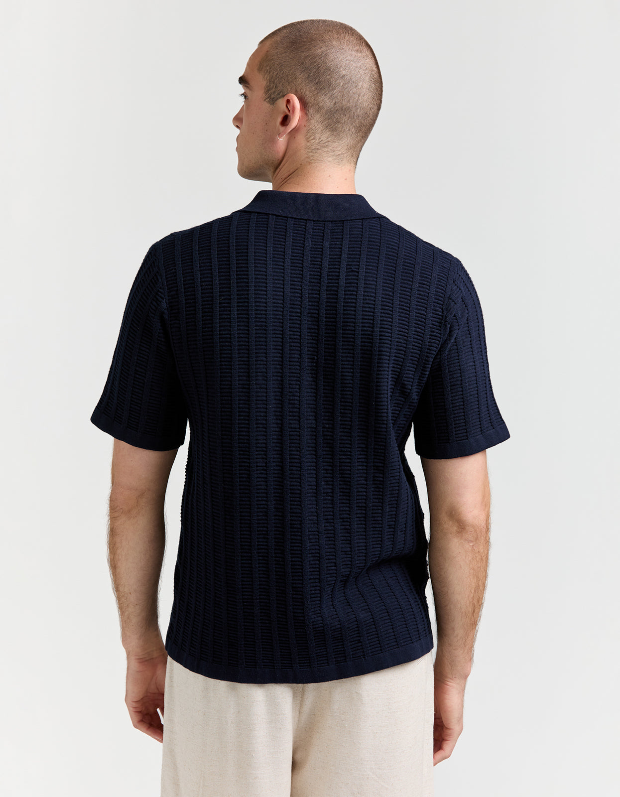 Aloha Knit Shirt - Navy