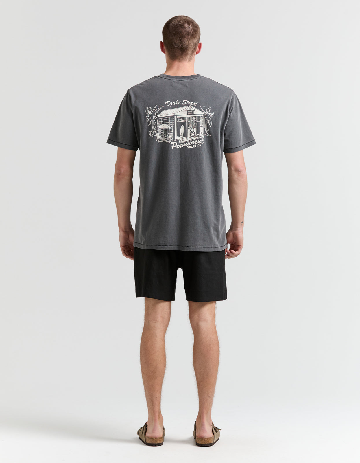 Permanent Vacation Tee - Aged Black