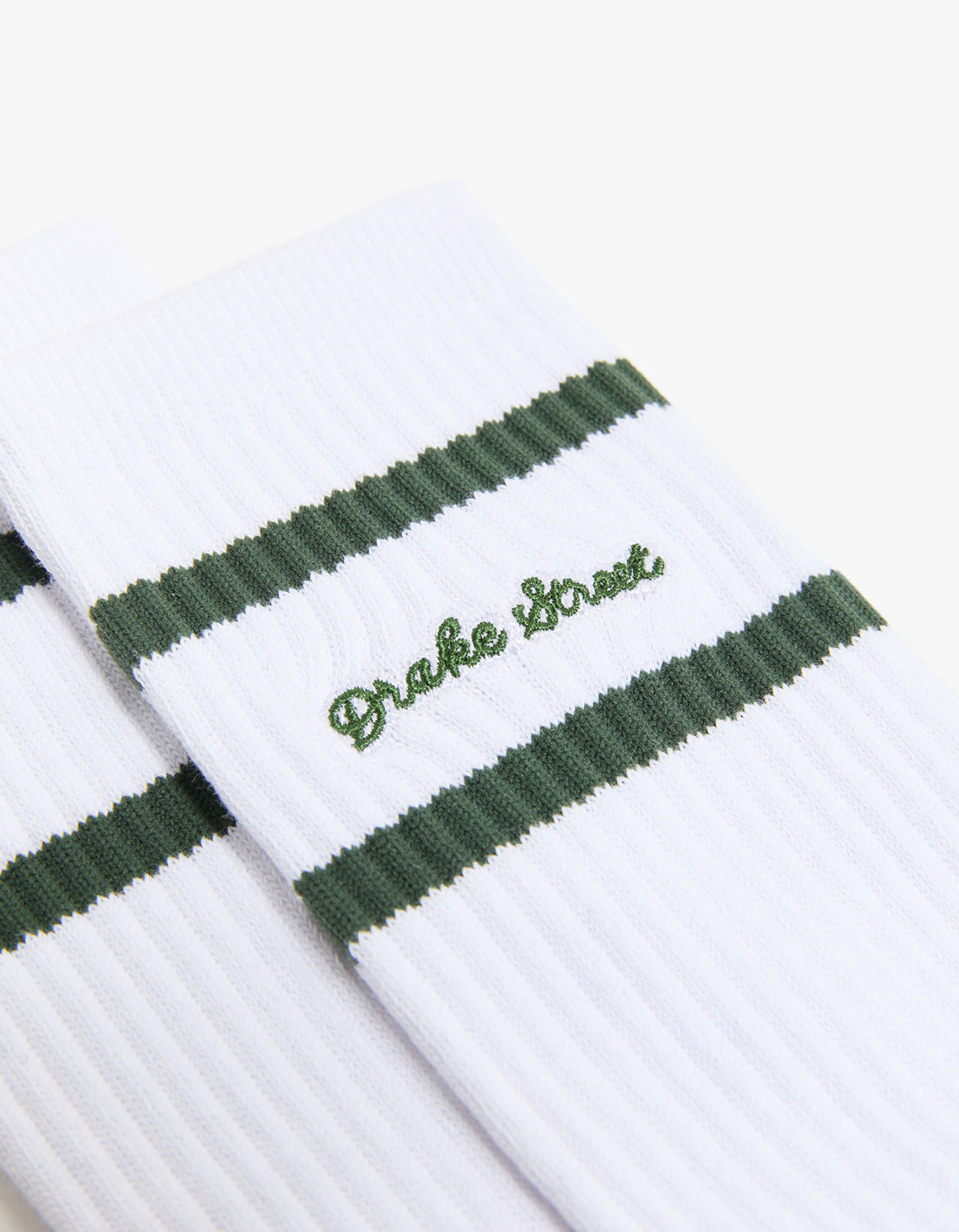 Drake Street Embroidered Stripe Socks 2 Pack - Multi