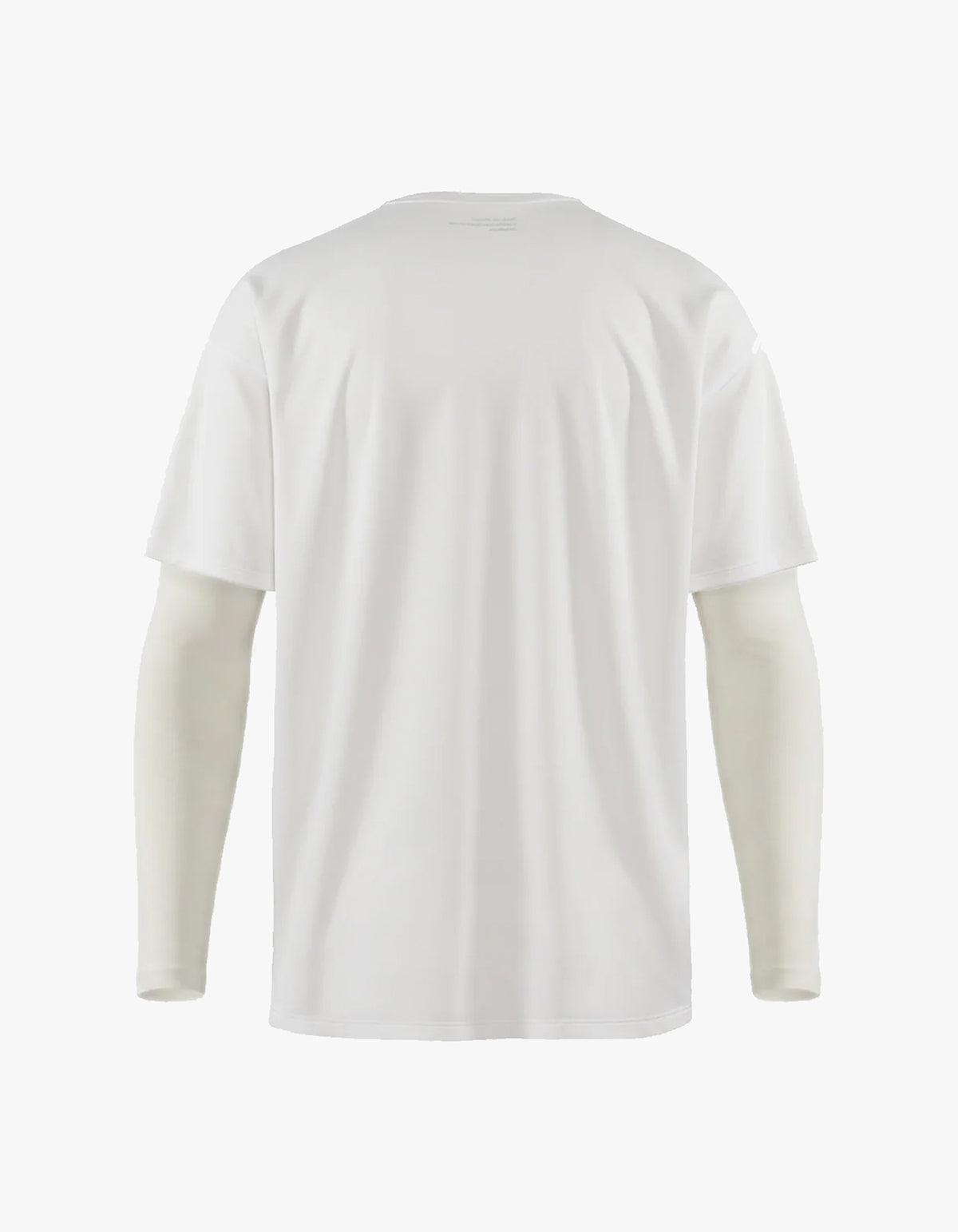 Compression Boxy Training Tee - Lunar White/White