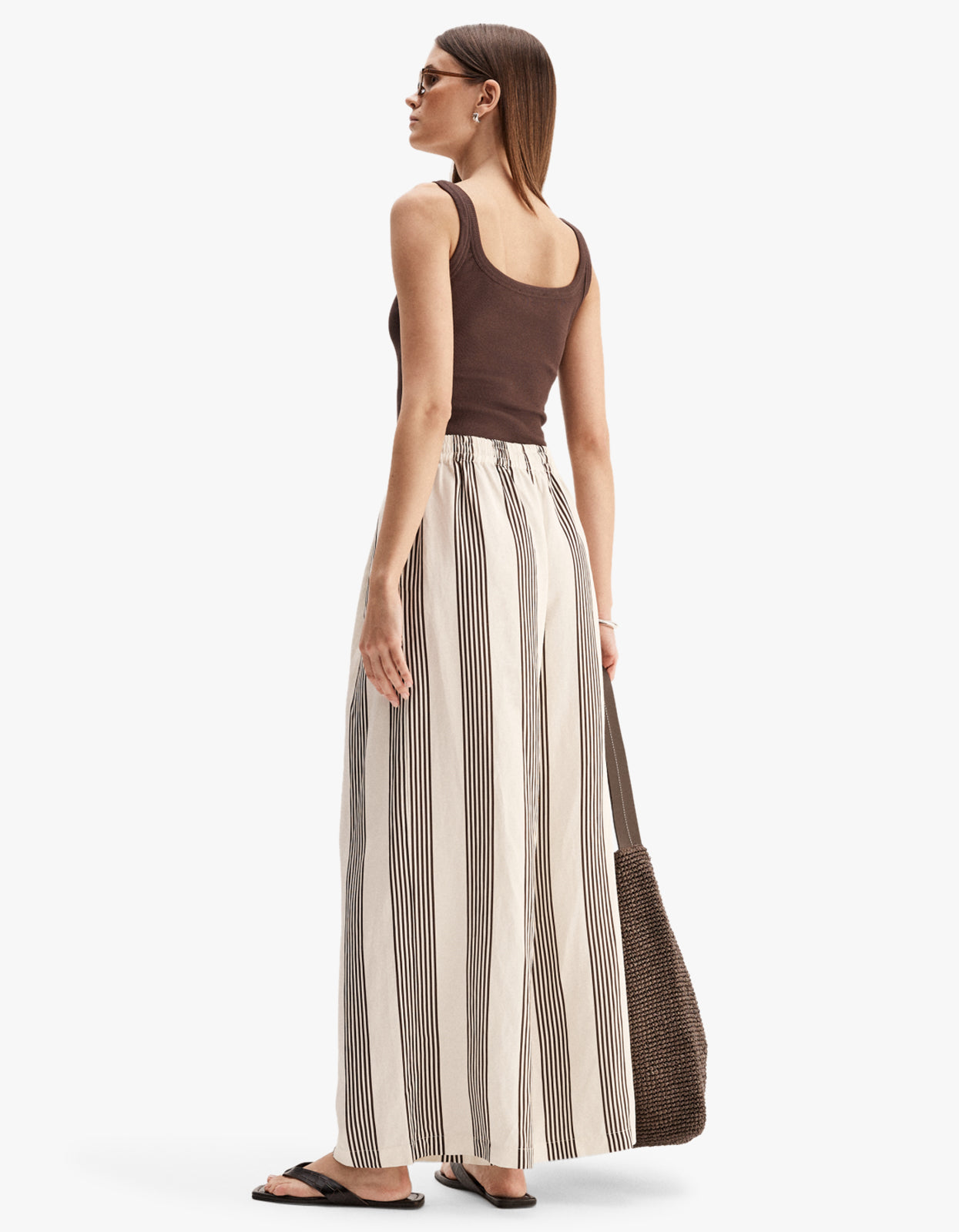 Milo Stripe Pant - Chocolate Stripe