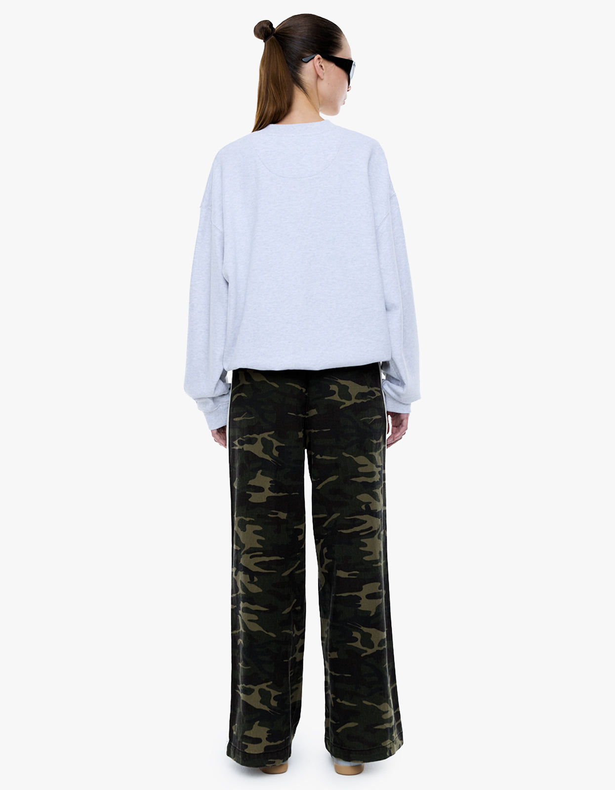 Anniversary Sweatshirt - White Marle/Blue