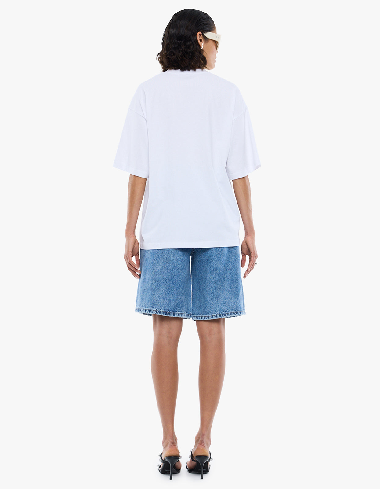 Blurred Daisy Frame Tee - Vintage White