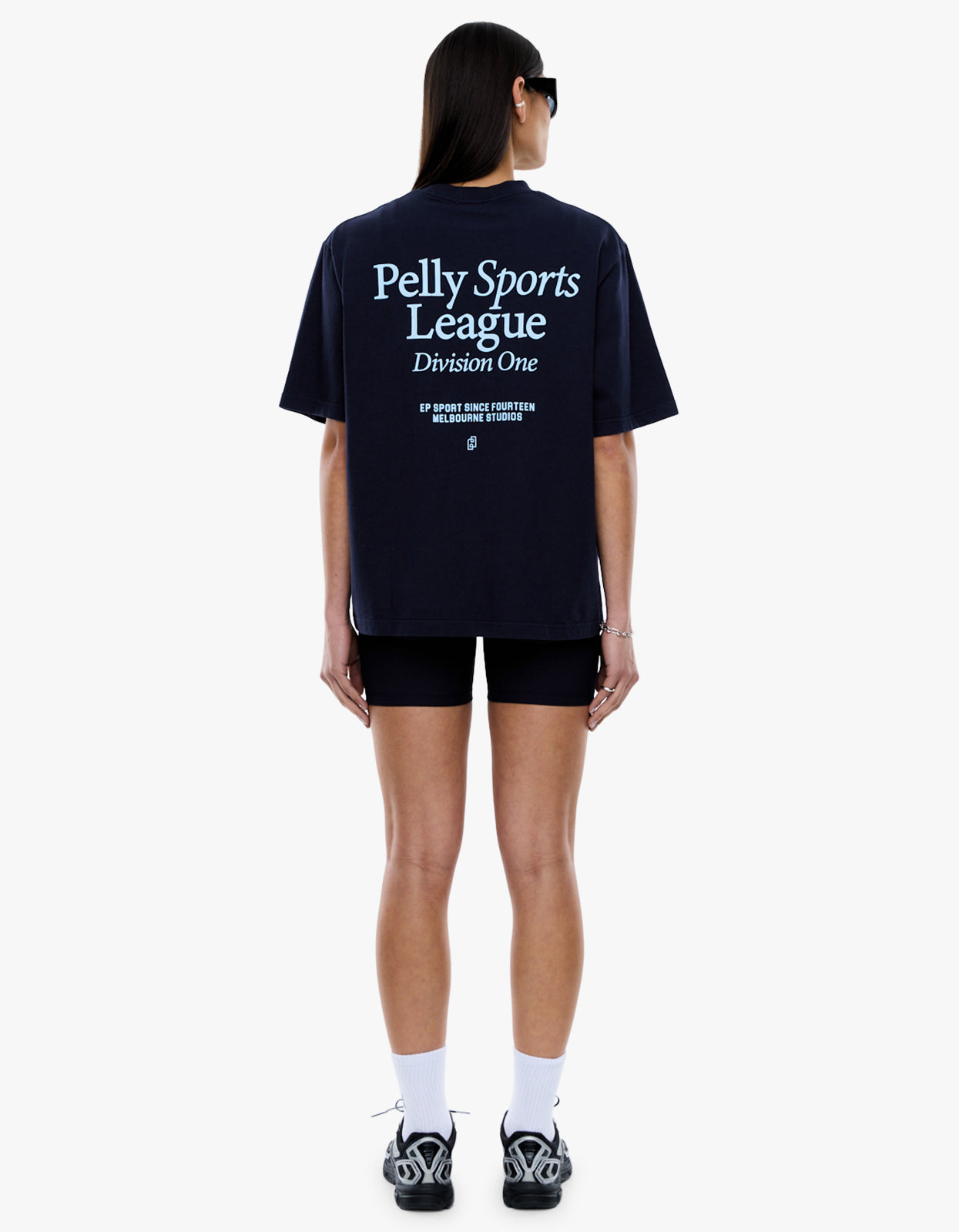 Pelly Sports League Tee - Navy
