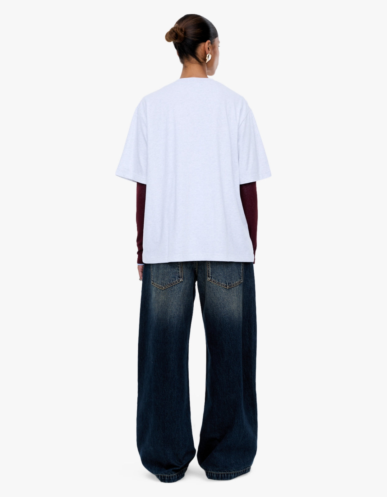Sophia Relaxed Tee - White Marle/Ena Pelly