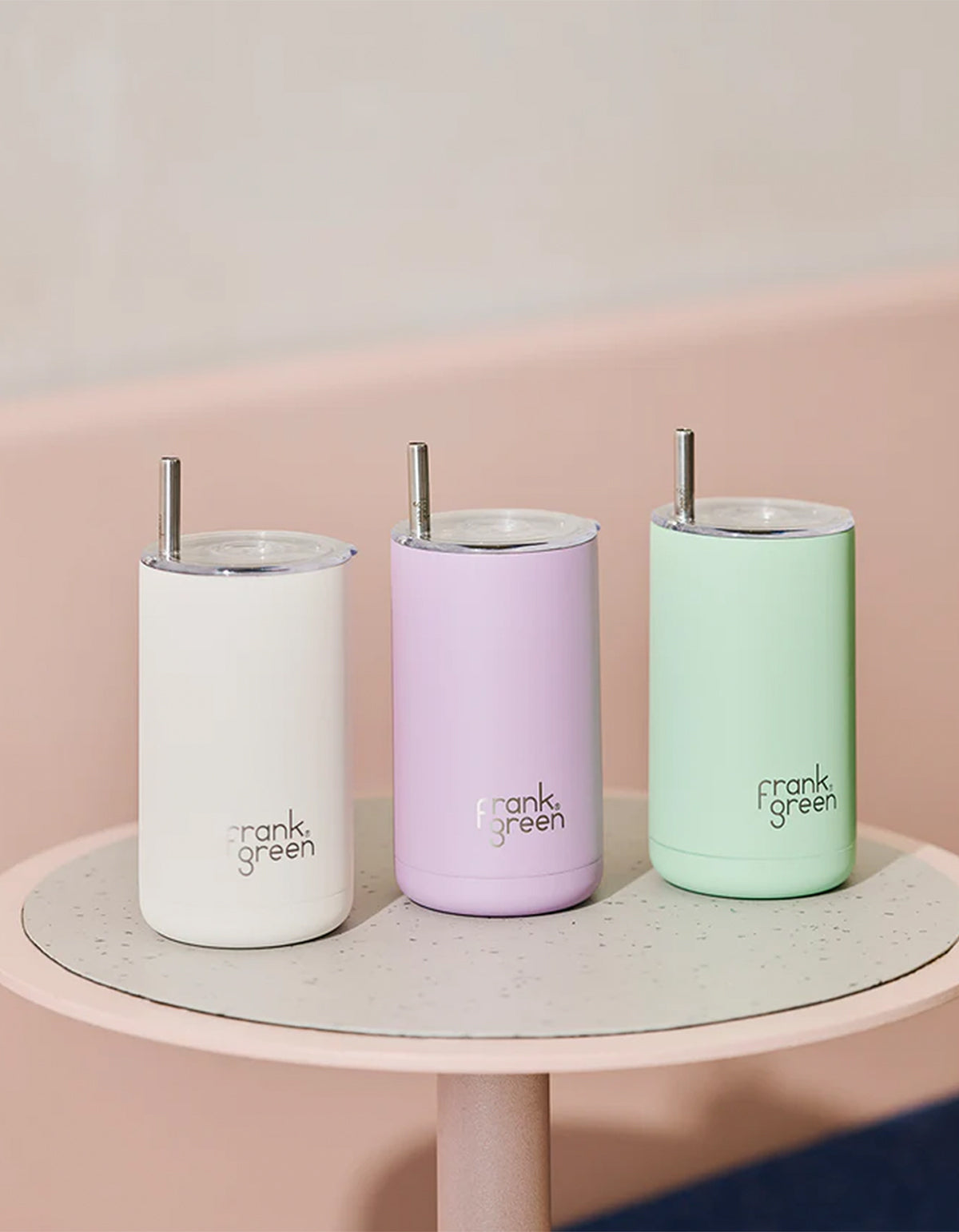 Iced Coffee Cup With Straw - Cloud