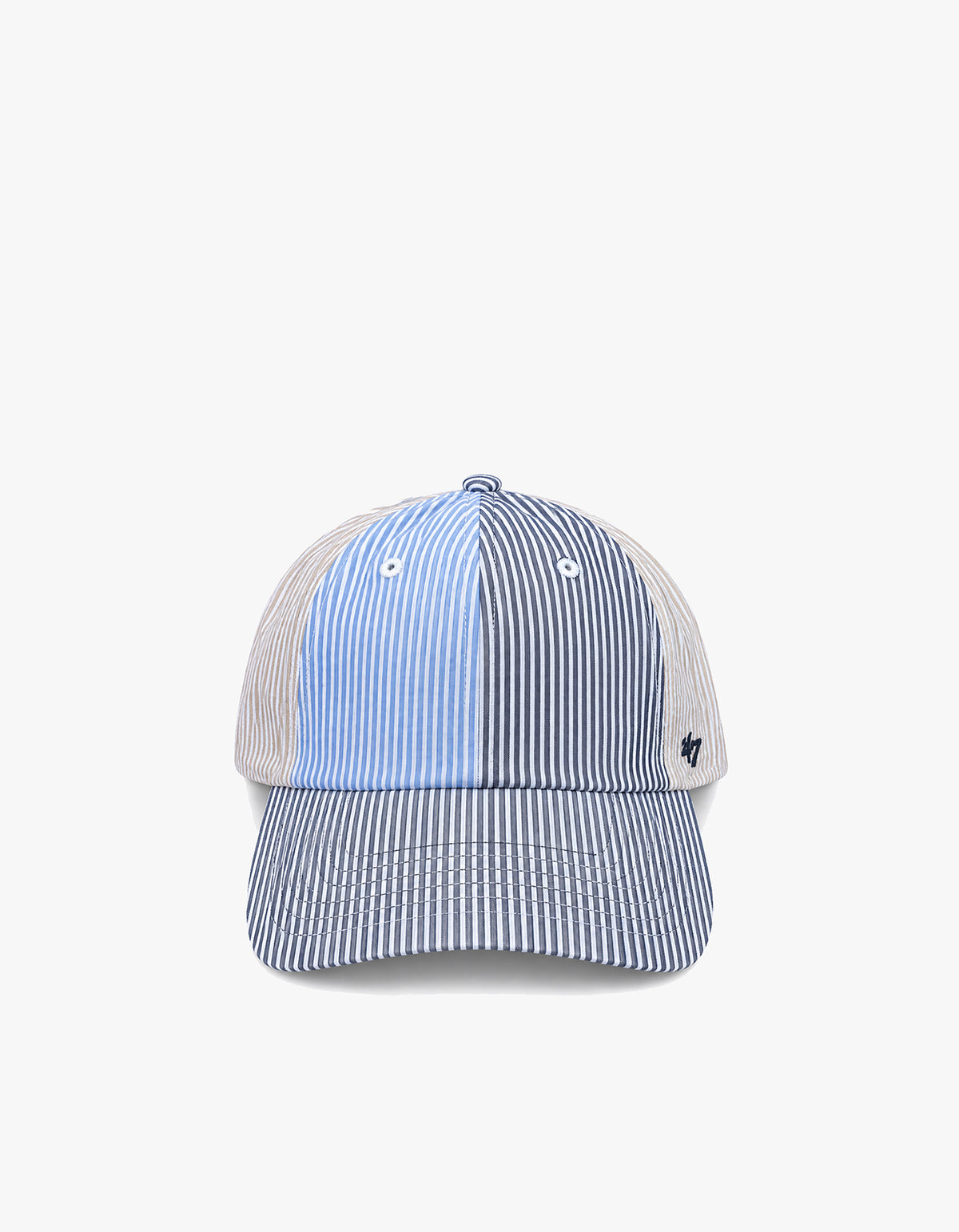 Seersucker '47 CLEAN UP Cap - Blue Pinwheel