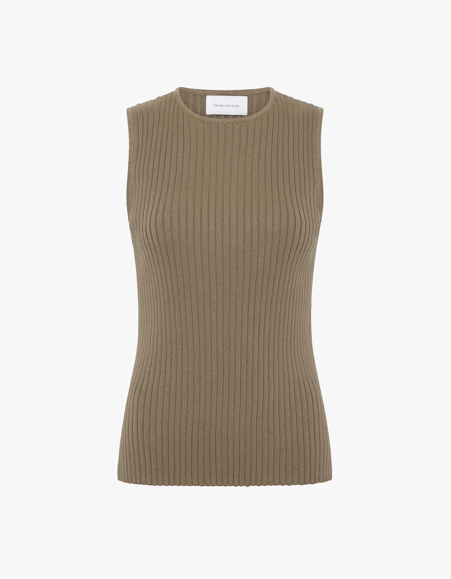 The Sleeveless Cleo Top - Khaki