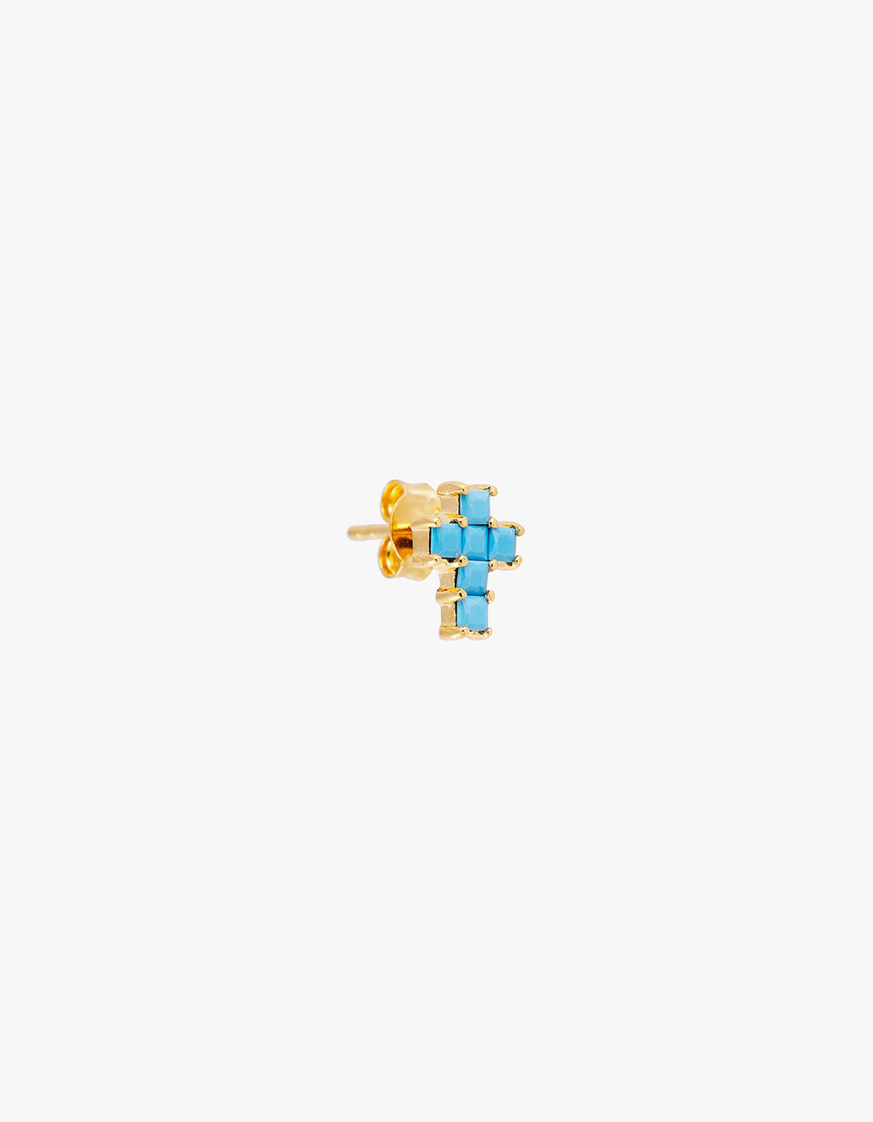 Azzurra Cross Studs - Gold