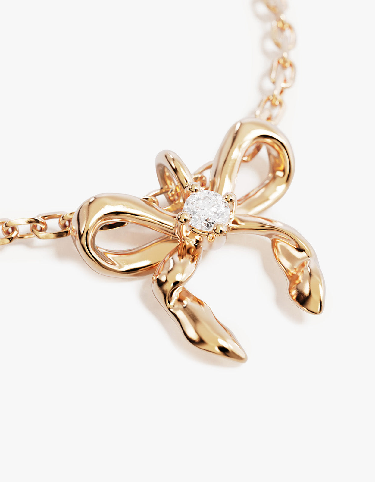 Forever More Bow Necklace - 18K Gold Vermeil