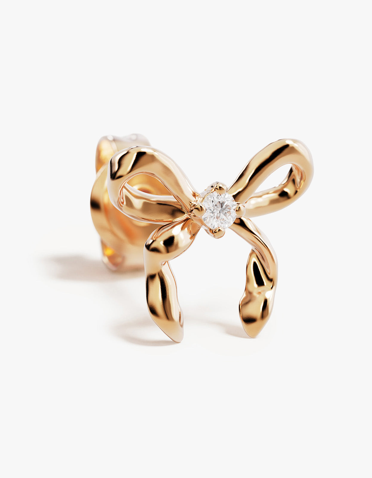 Forever More Bow Stud Earrings - 18K Gold Vermeil