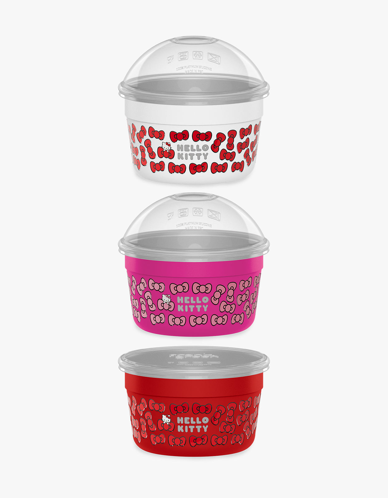 Hello Kitty Trio To Go Bowl set 500ml - Red