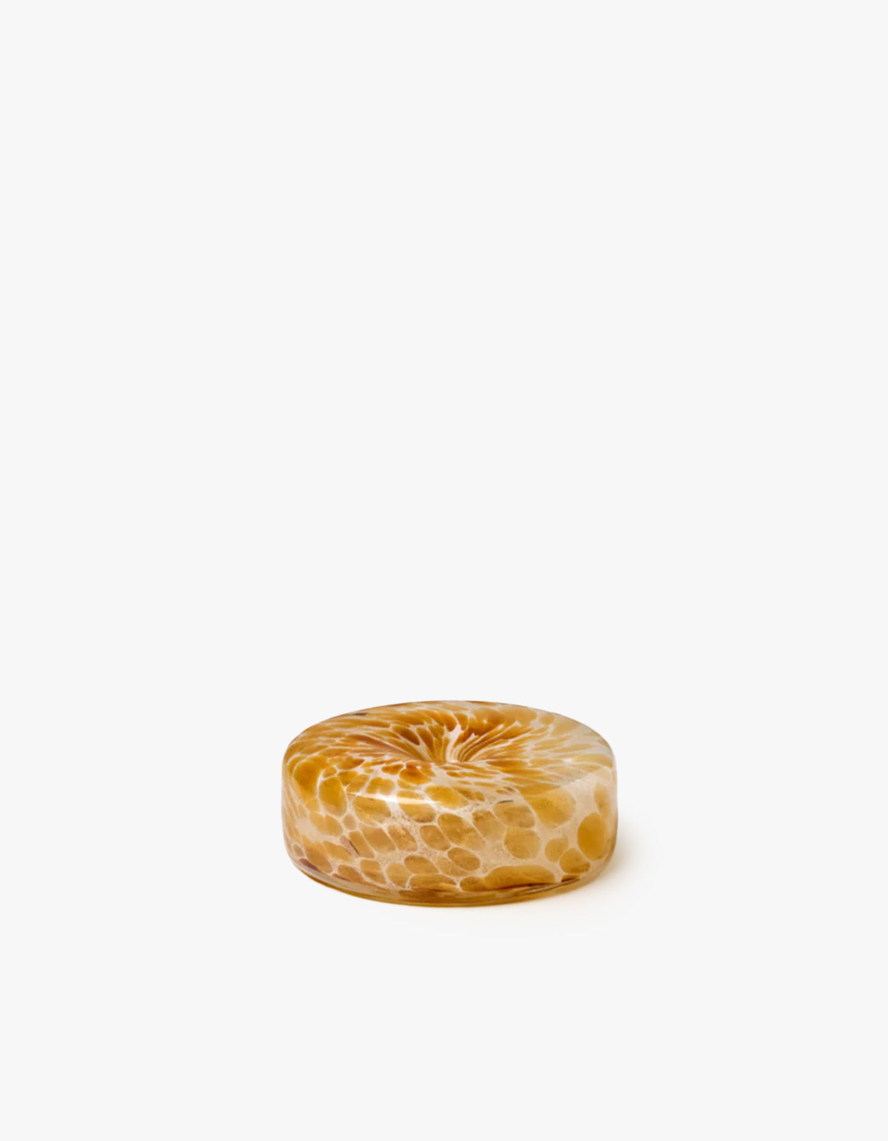 Glass Marble Holder - Brown