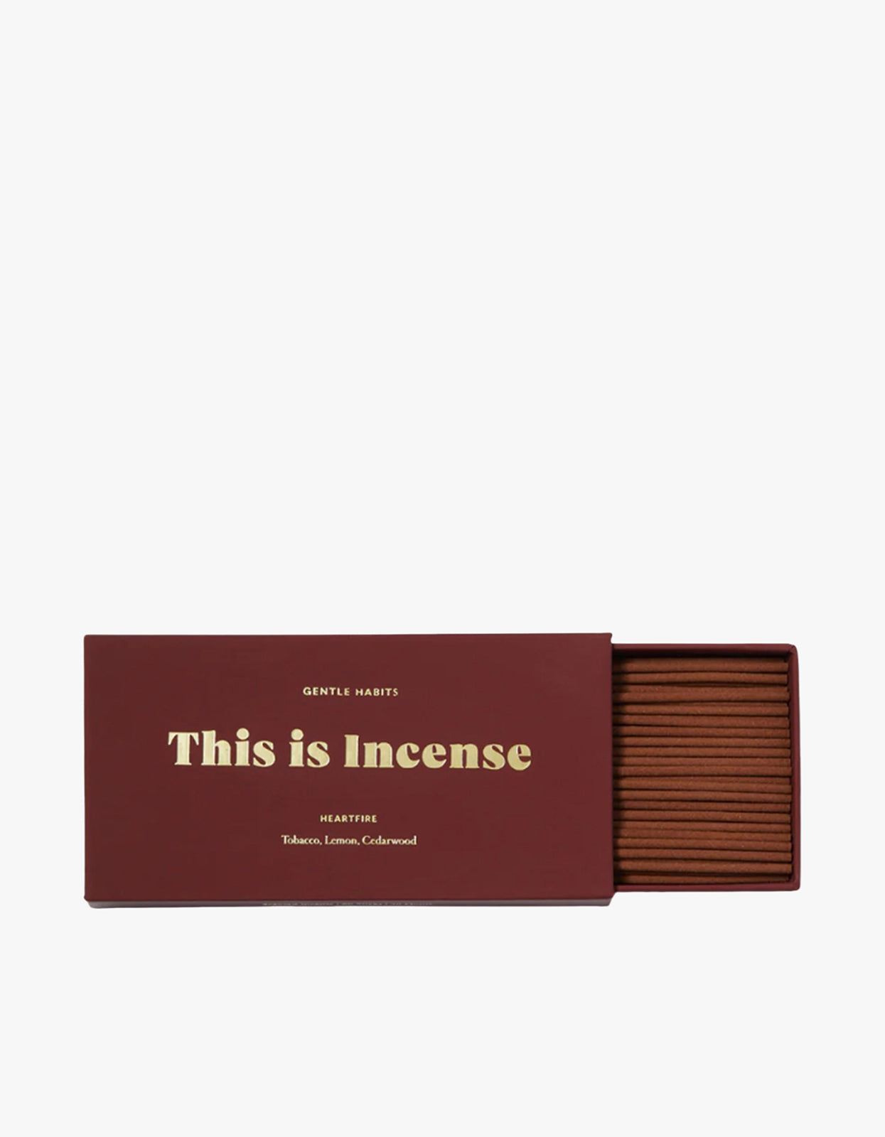 Heartfire: Subtle Citrus, Deep Leather & Smokey Wood - Burgundy