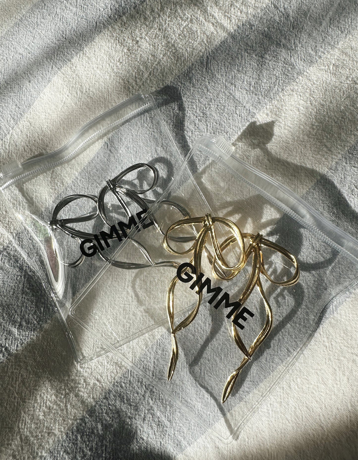 Allegra Bow Earrings - Silver